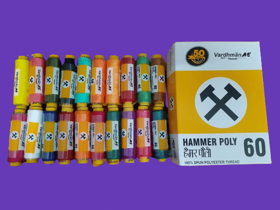     			VARDHMAN Polyester Original Brand Sewing Threads, 20 Basic Shades Reels, 180 Mts Each Spool, Fast Color, Multicolour (1BOX)