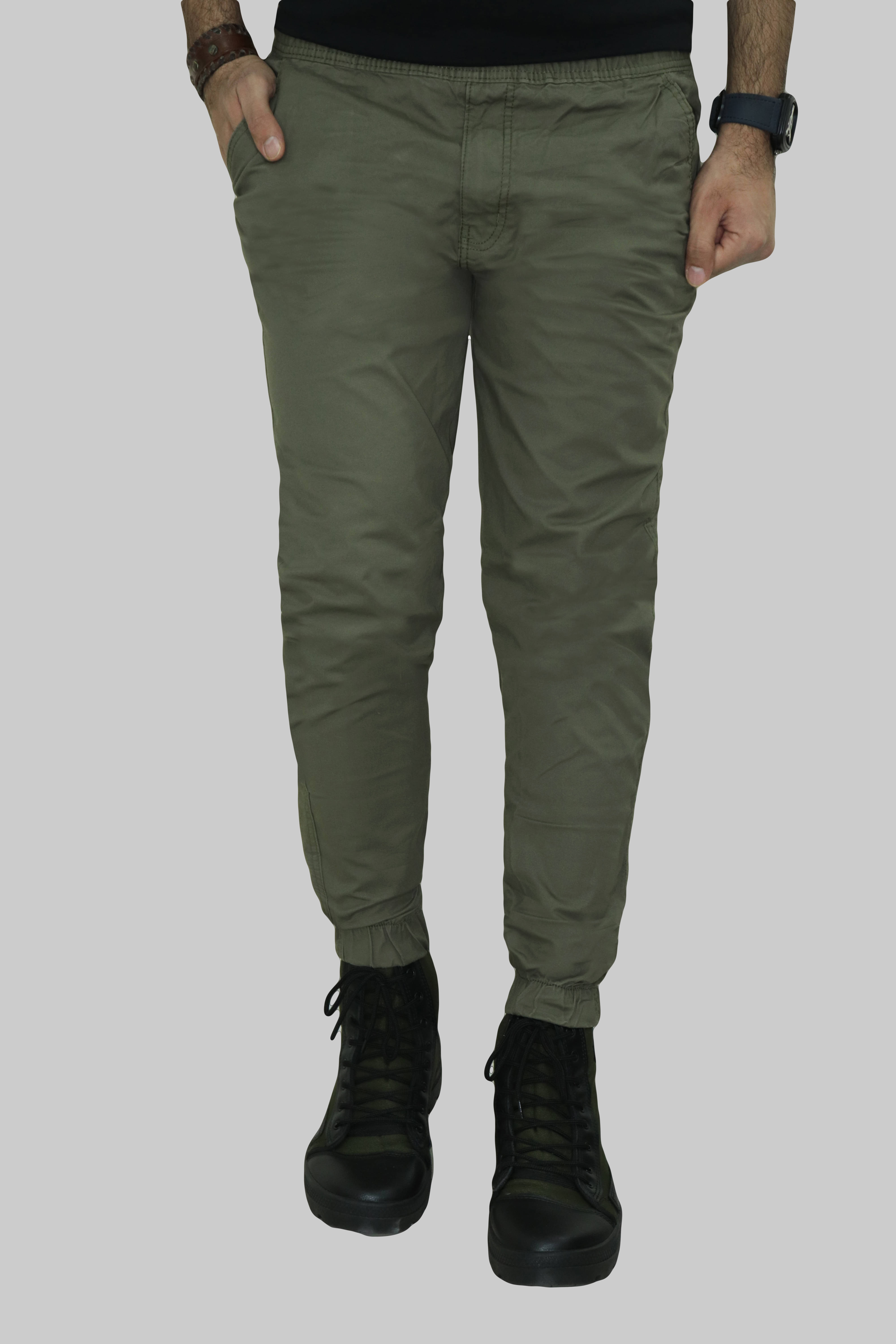    			WARBURG Regular Flat Men's Joggers - Dark Green ( Pack of 1 )