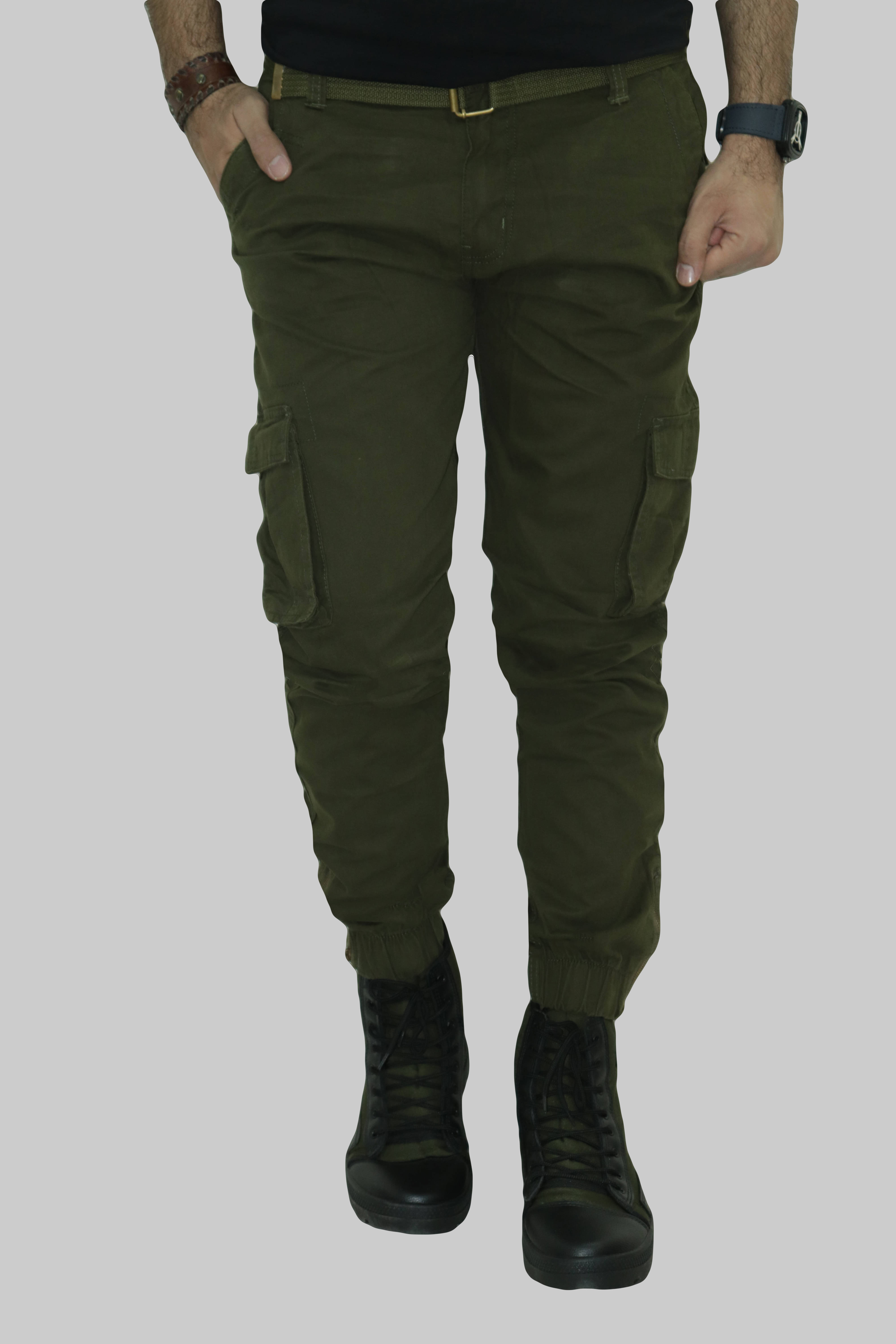     			WARBURG Regular Flat Men's Joggers - Dark Green ( Pack of 1 )