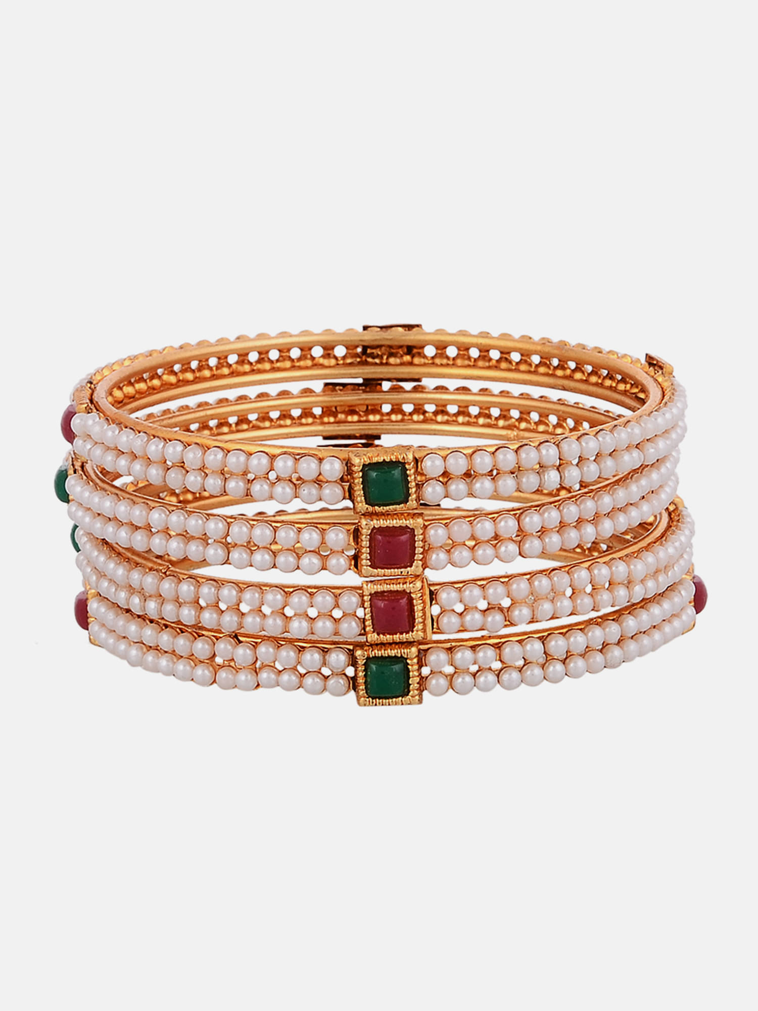 Zeneme Multicolor Bangle ( Pack of 4 ) Zeneme Multicolor Bangle ( Pack of 4 )
