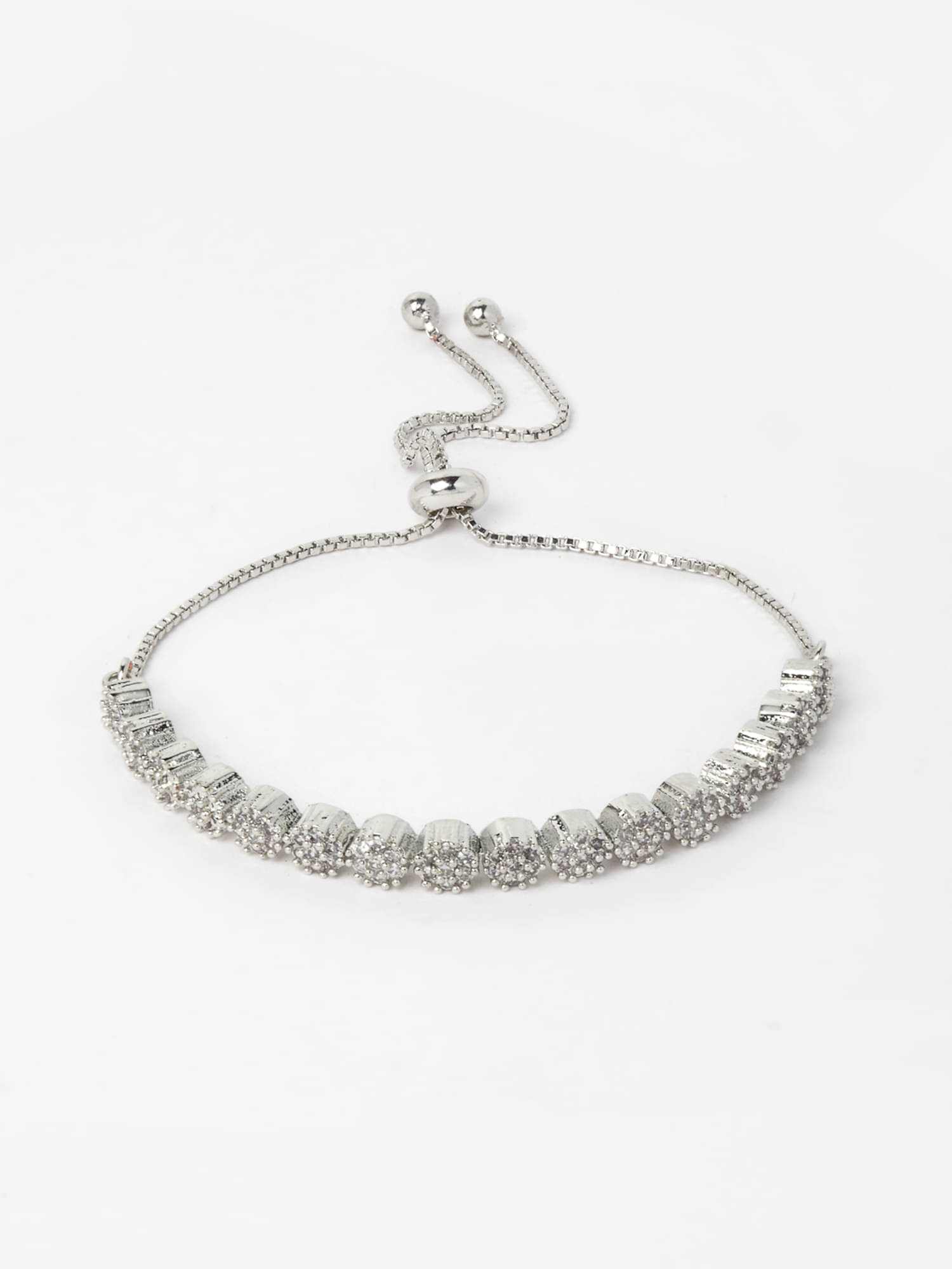 Zeneme Silver Bracelet ( Pack of 1 )     			Zeneme Silver Bracelet ( Pack of 1 )