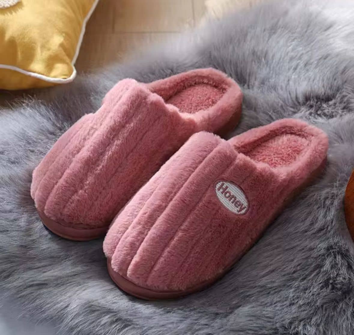 FUSEOWL Pink Women's Toe Covered Flip Flop