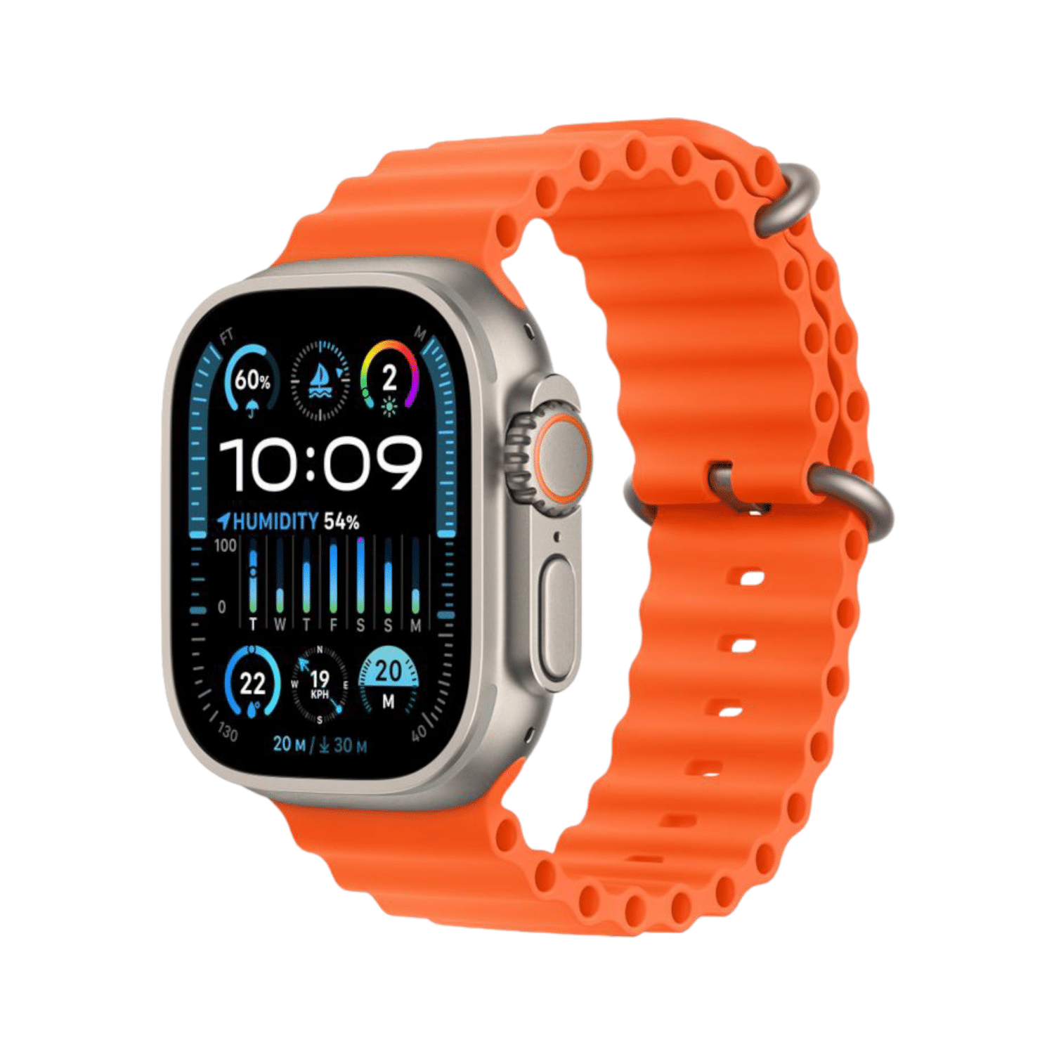     			LAZYWINDOW Smart Watch T800 Ultra Orange Smart Watch