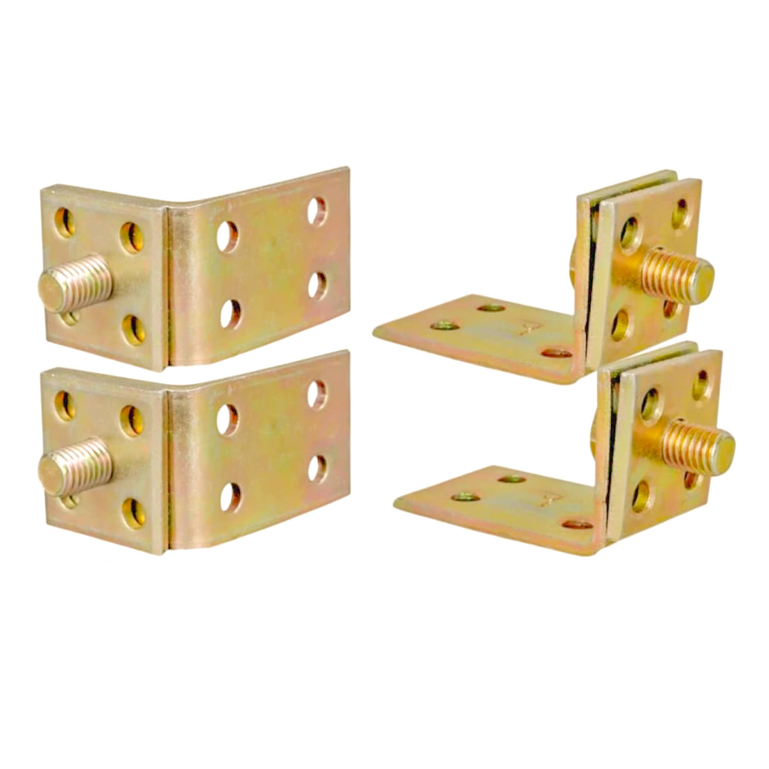     			LXMI Bed Rail L Brackets for Joining Woods(4 Sets), Bed Frame Hardware 4 Hand Tool