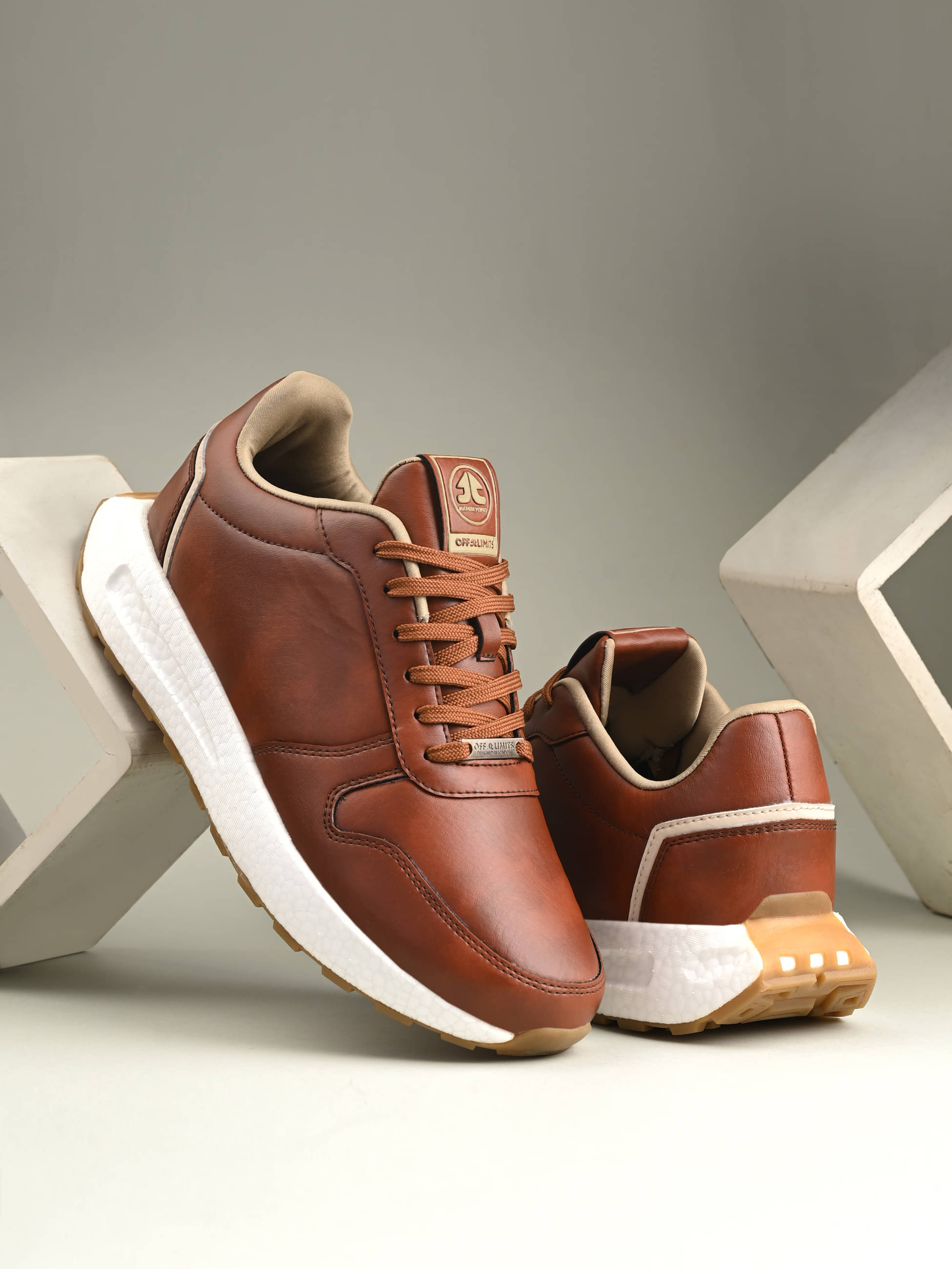     			OFF LIMITS BRDLEY Tan Men's Sports Running Shoes
