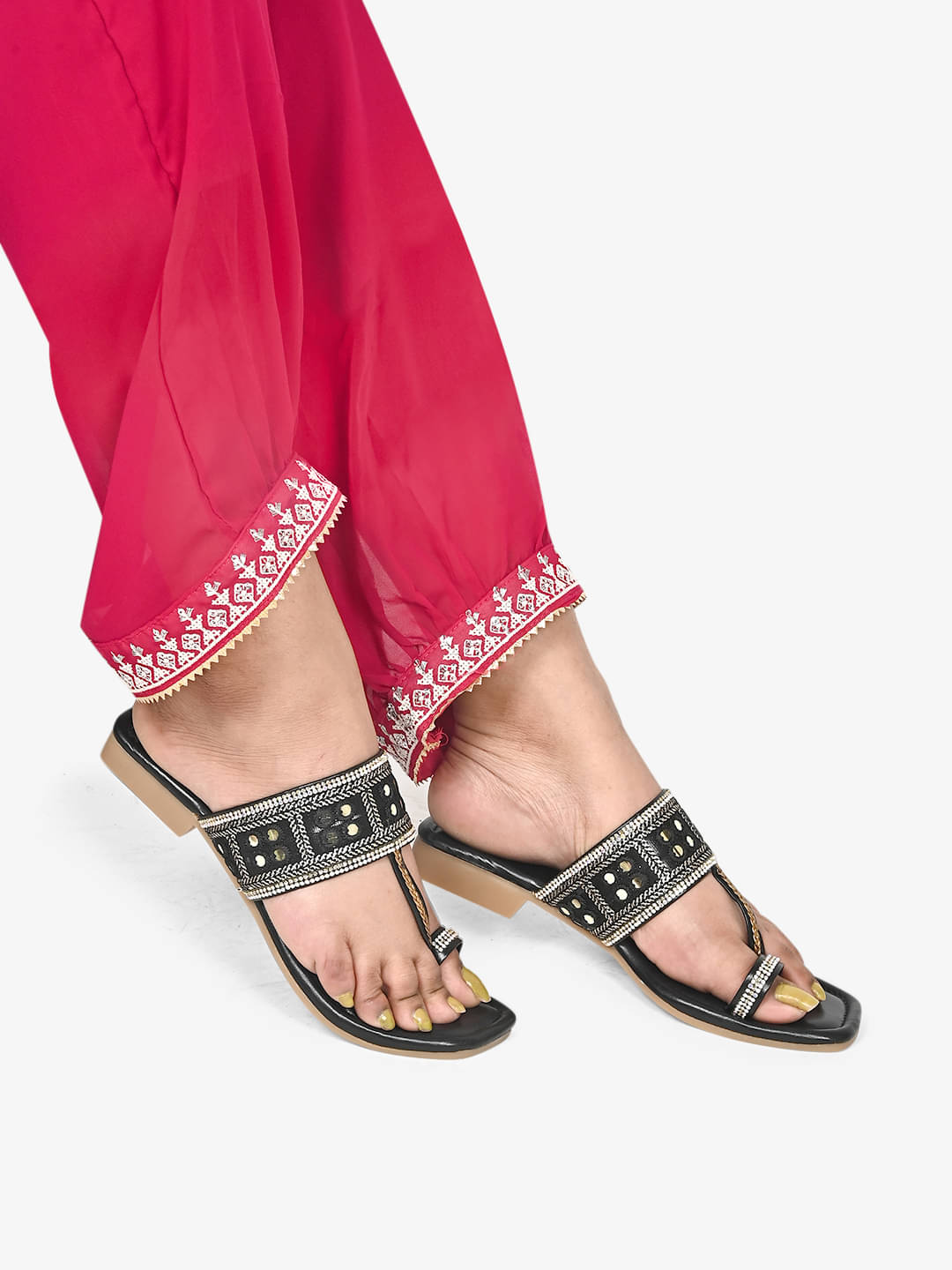     			Shoestail Black Women's Flats