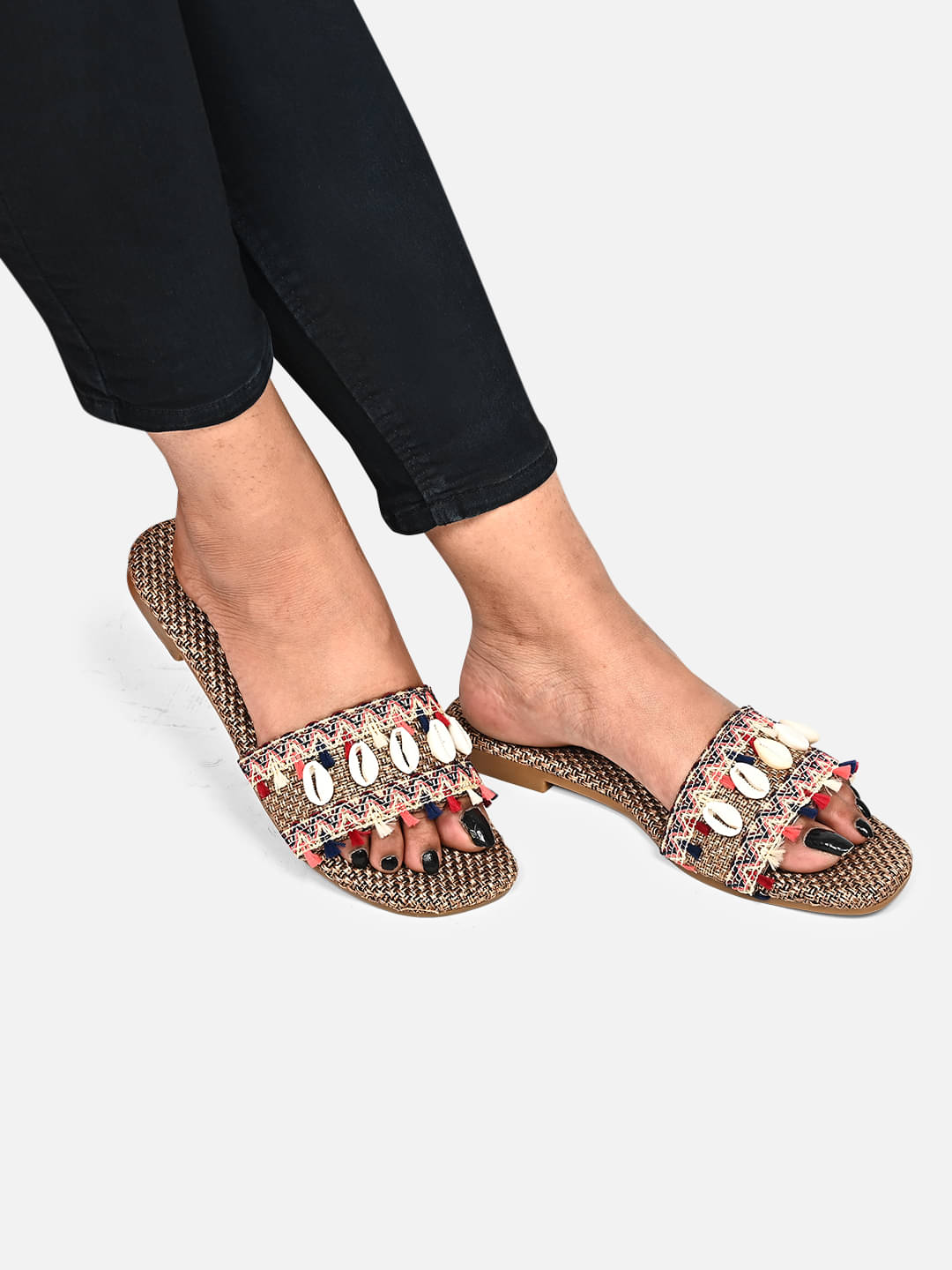     			Shoestail Maroon Women's Flats