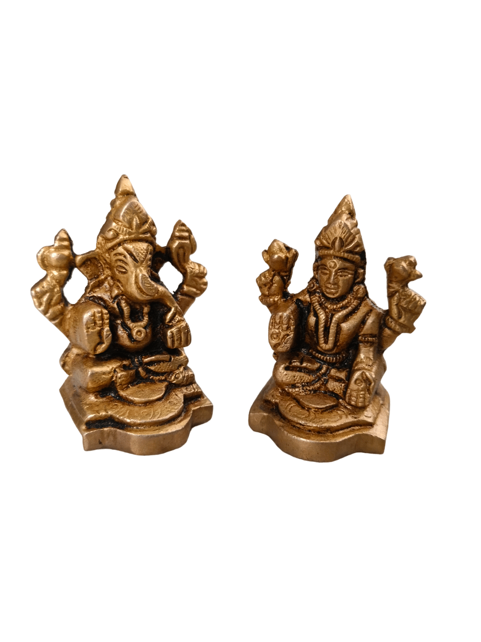     			Spherulemuster Brass Laxmi Ganesh Idol ( 5.5 cm )
