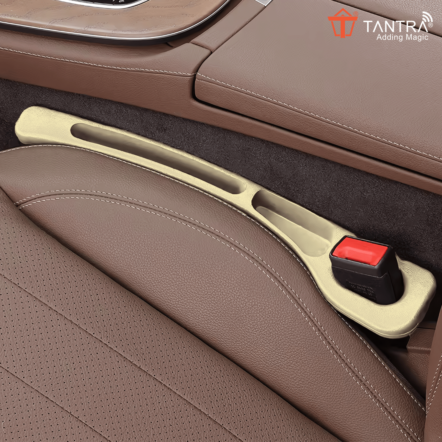Tantra Cup & Can Holder for Front Seat Side Beige Tantra Cup & Can Holder for Front Seat Side Beige