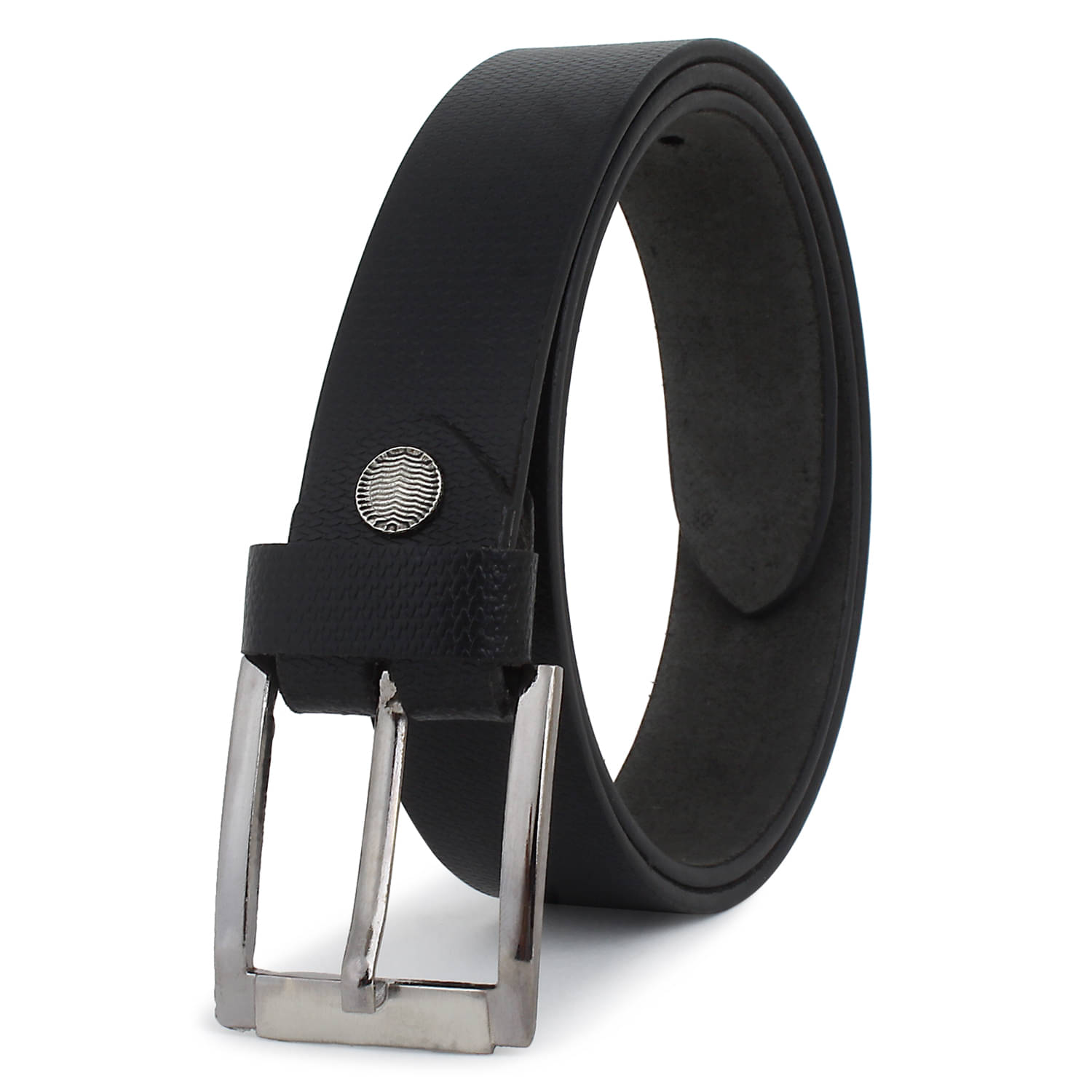     			Zacharias Boy's Genuine Leather Belt for kids kb-009_Black (Pack of 1)
