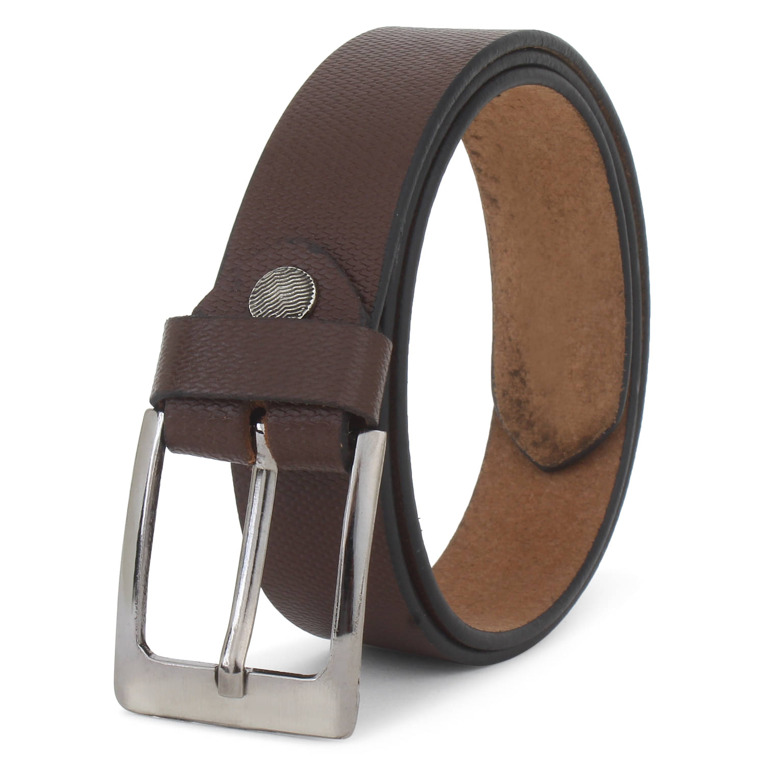     			Zacharias Boy's Genuine Leather Belt for kids kb-009_Brown (Pack of 1)