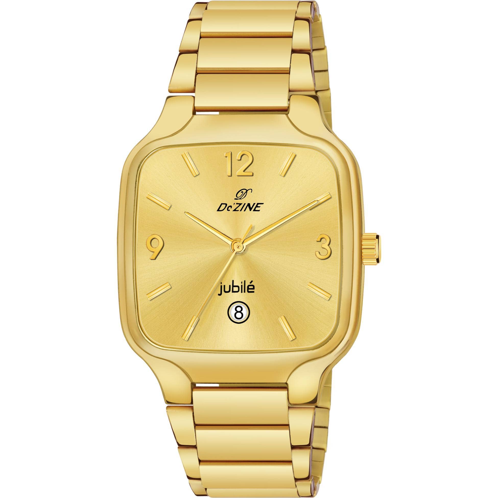 Dezine Gold Metal Analog Men's Watch