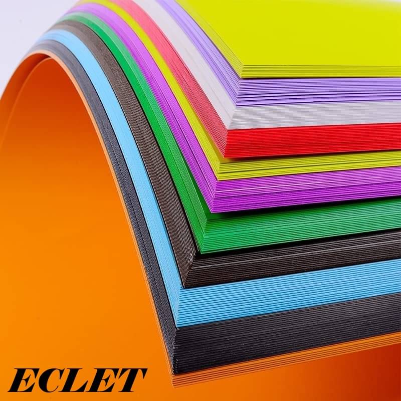     			ECLET A4 100 Coloured Sheets (10 Sheets each color)Copy Printing /Art and Craft Paper Double Sided Coloured Origami Folding DIY Craft Smooth Finish use in Home, School, Office Stationery Children's Day Gift, Birthday Gift, Party Favors,christmas decor etc