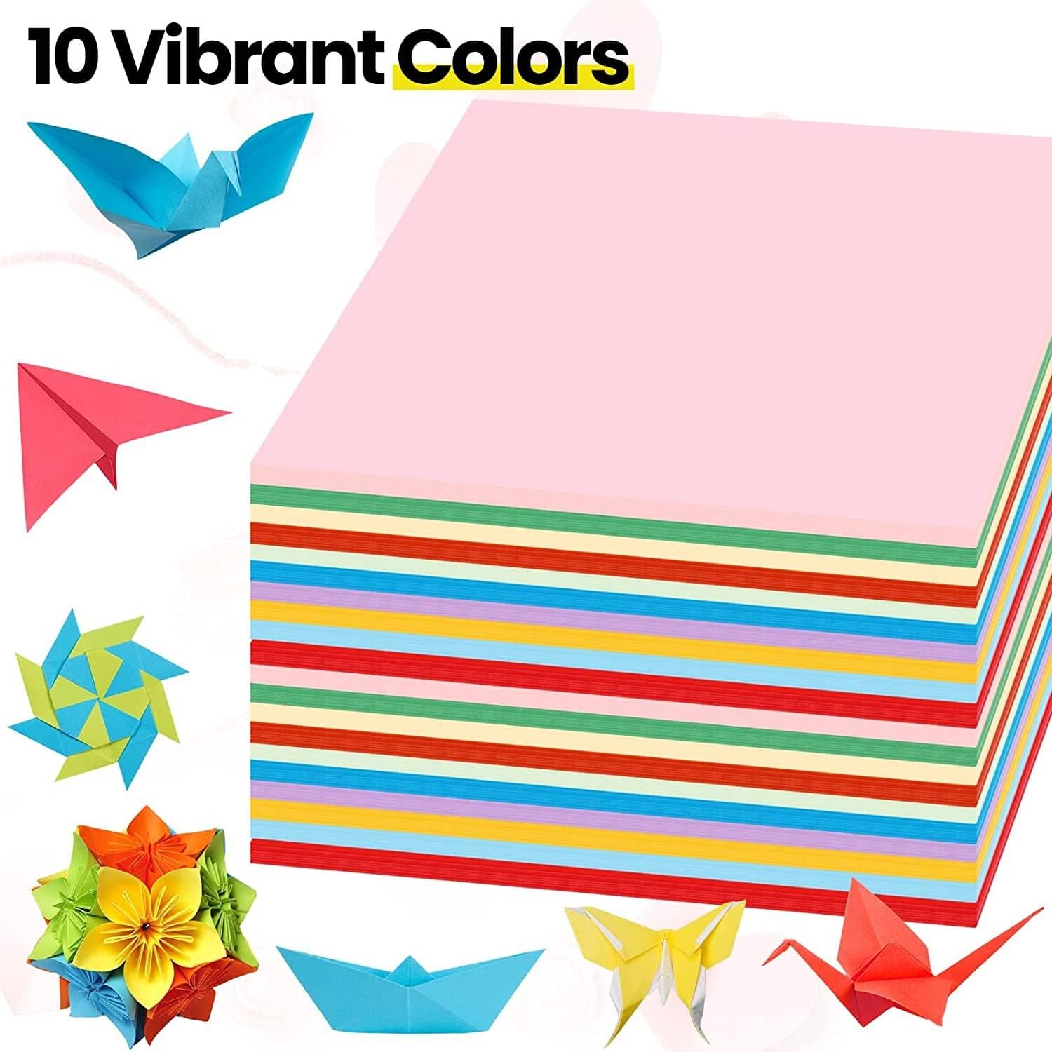 Freedy A4 100 Coloured Sheets (10 Sheets each color) Copy Printing/Art and Craft Paper Double Sided ColouredOffice Stationery Children's Day Gift, Birthday Gift, Party Favors,christmas decor etc