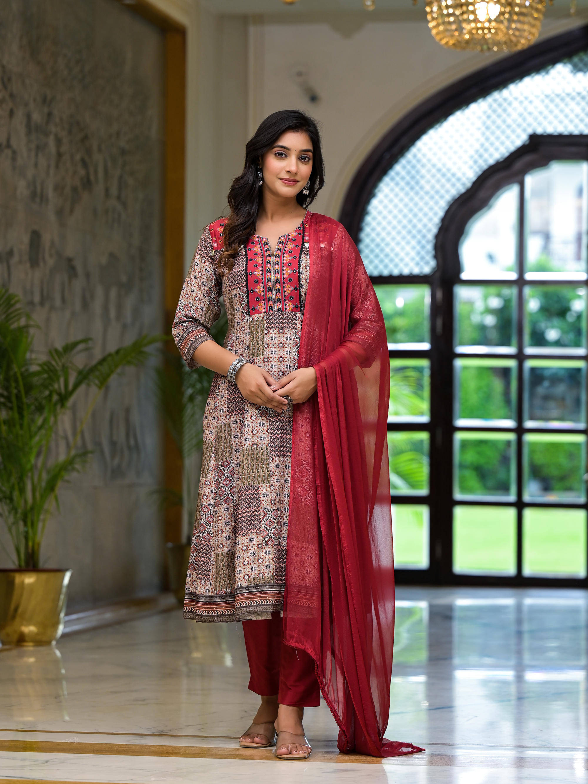 Juniper Cotton Blend Printed Kurti With Pants Women's Stitched Salwar Suit - Multicoloured ( Pack of 1 )     			Juniper Cotton Blend Printed Kurti With Pants Women's Stitched Salwar Suit - Multicoloured ( Pack of 1 )