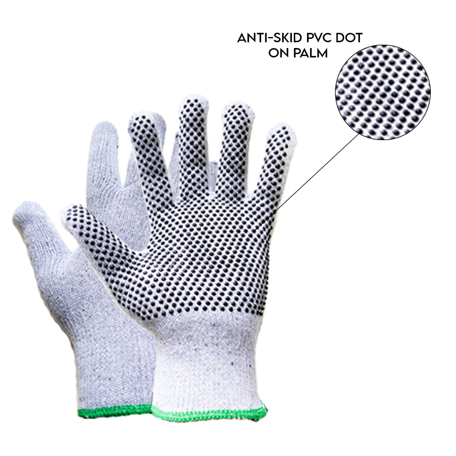 LXMI Cotton Polyester String Knit Shell Safety Protection Work Gloves (1 Pair) Cotton Safety Glove LXMI Cotton Polyester String Knit Shell Safety Protection Work Gloves (1 Pair) Cotton Safety Glove