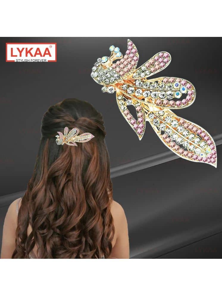 Lykaa Hair Clip with Stylish Peacock Flower Ponytail Hair Clip for Women and Girls - Pack of 1 - Jewellery Sets | Buy online on ZillyBuy