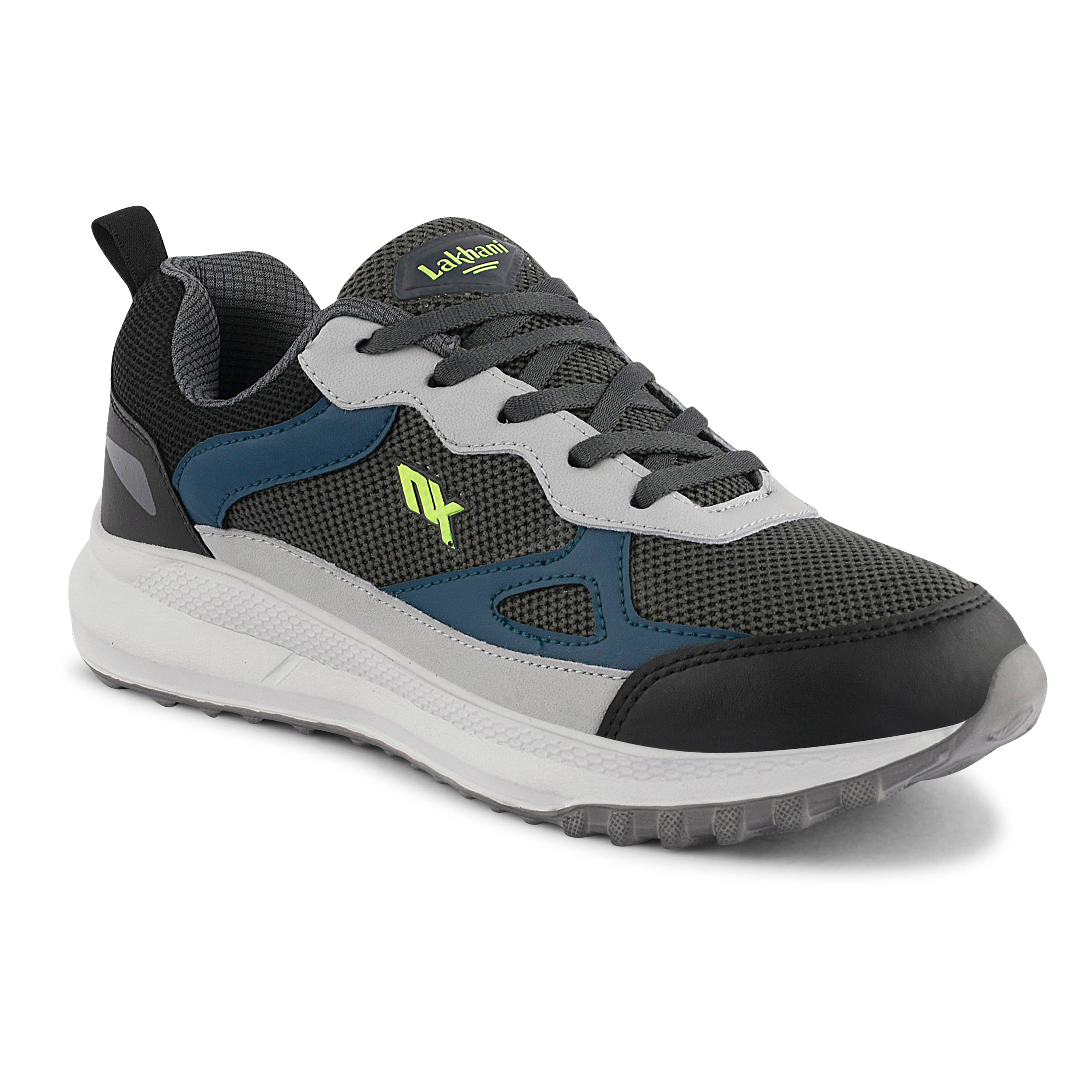     			Lakhani Aashirwad E-Active-01_D.grey Gray Men's Sports Running Shoes