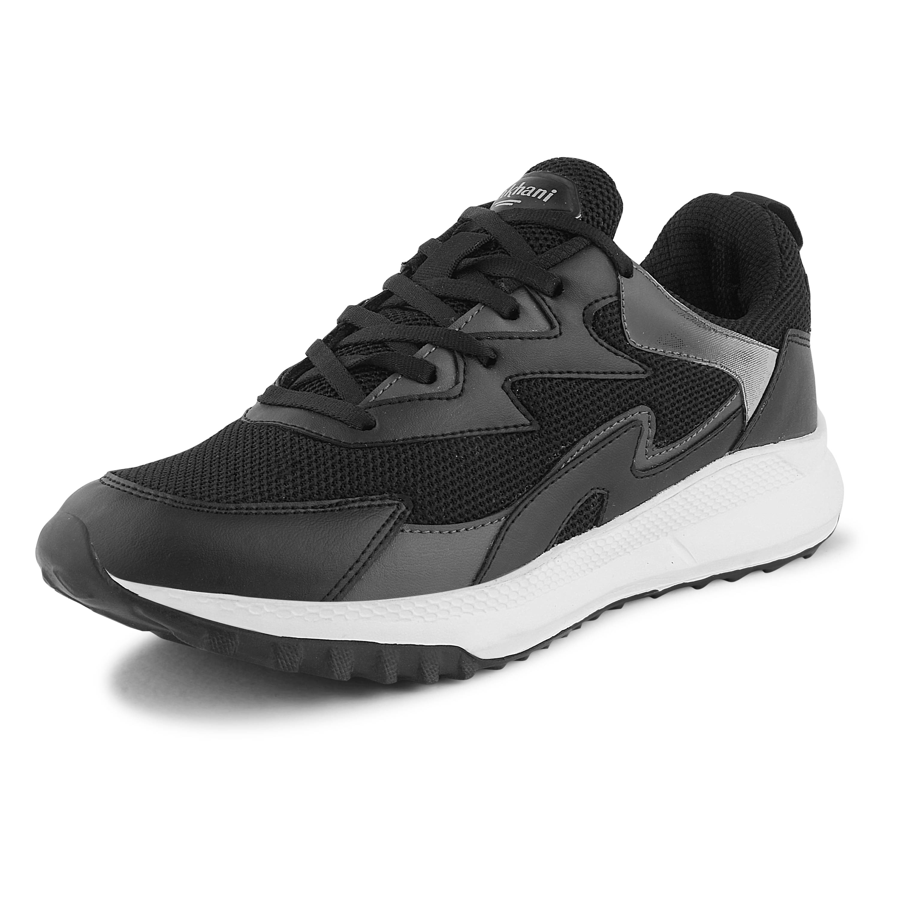 Lakhani Aashirwad E-Active-02_Black Black Men's Sports Running Shoes Lakhani Aashirwad E-Active-02_Black Black Men's Sports Running Shoes