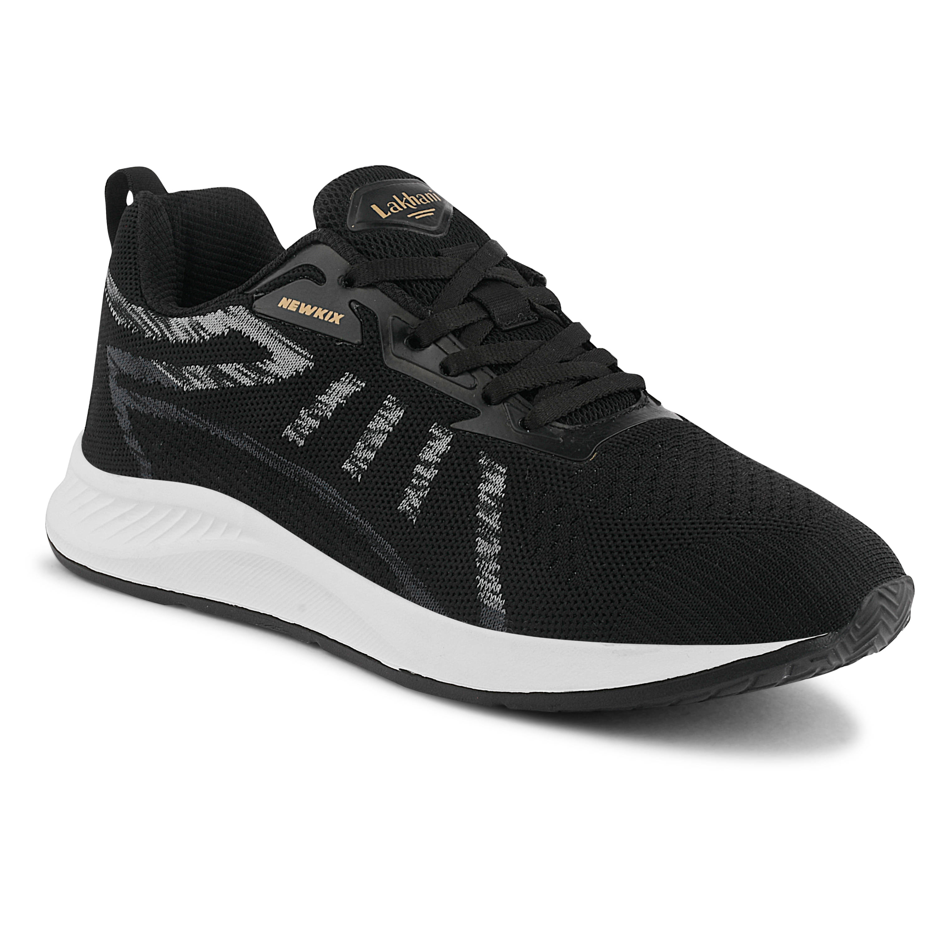 Lakhani Aashirwad E-Runner-01_Black Black Men's Sports Running Shoes     			Lakhani Aashirwad E-Runner-01_Black Black Men's Sports Running Shoes