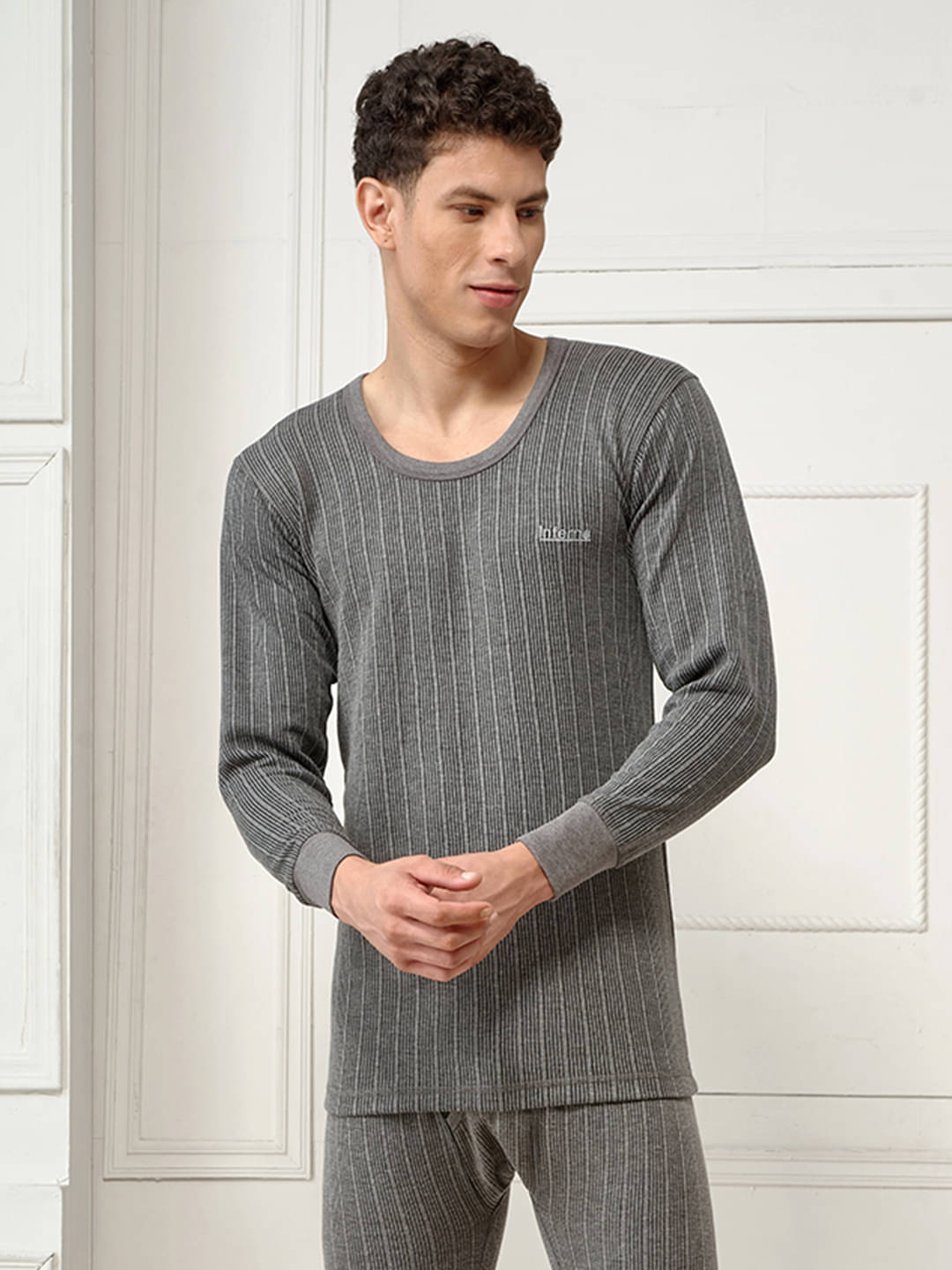 Lux Inferno Pack of 1 Cotton Thermal Tops For Men's ( Grey ) Lux Inferno Pack of 1 Cotton Thermal Tops For Men's ( Grey )