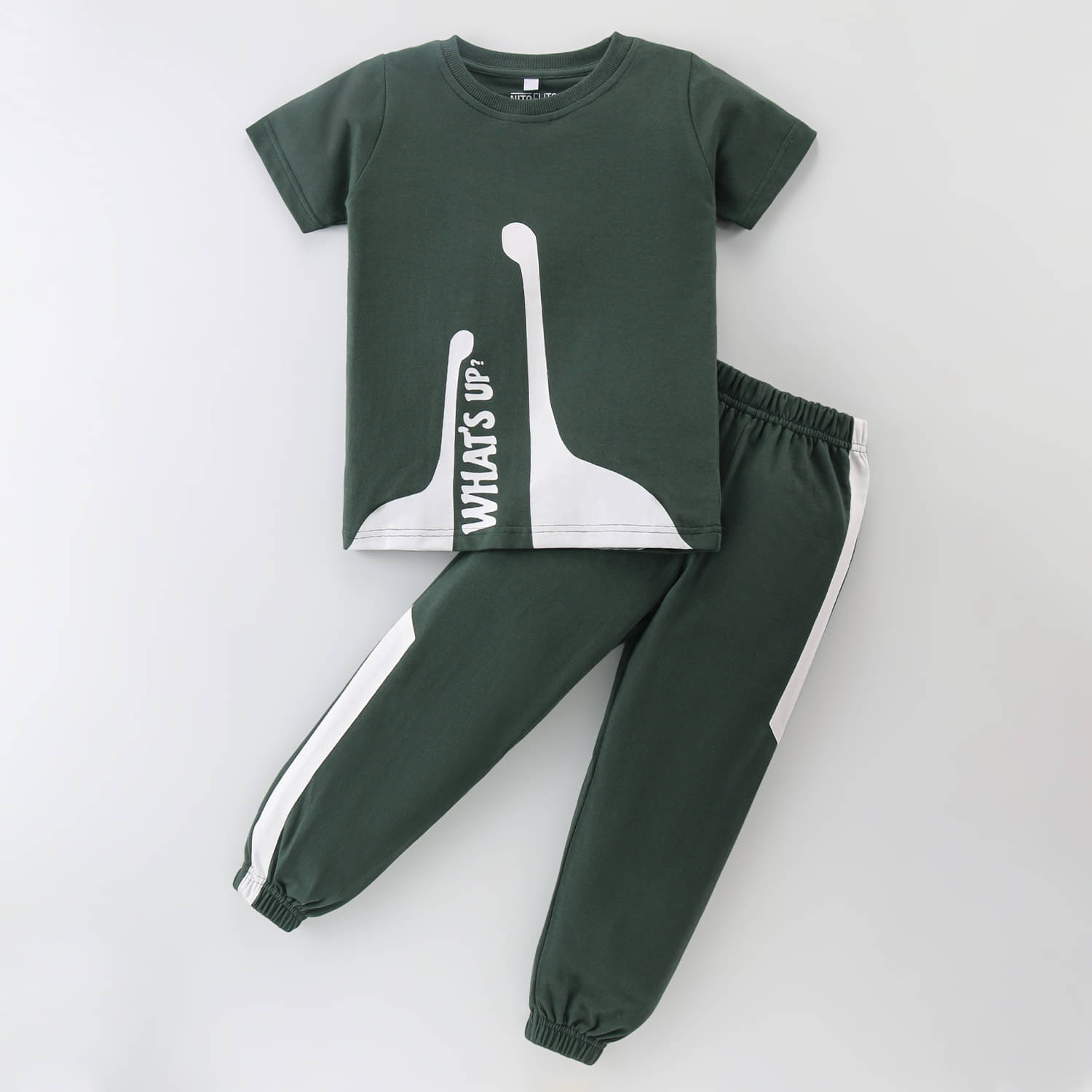 Nite Flite Pack of 1 Boys 100% Cotton Nightsuit Set ( Green ) Nite Flite Pack of 1 Boys 100% Cotton Nightsuit Set ( Green )