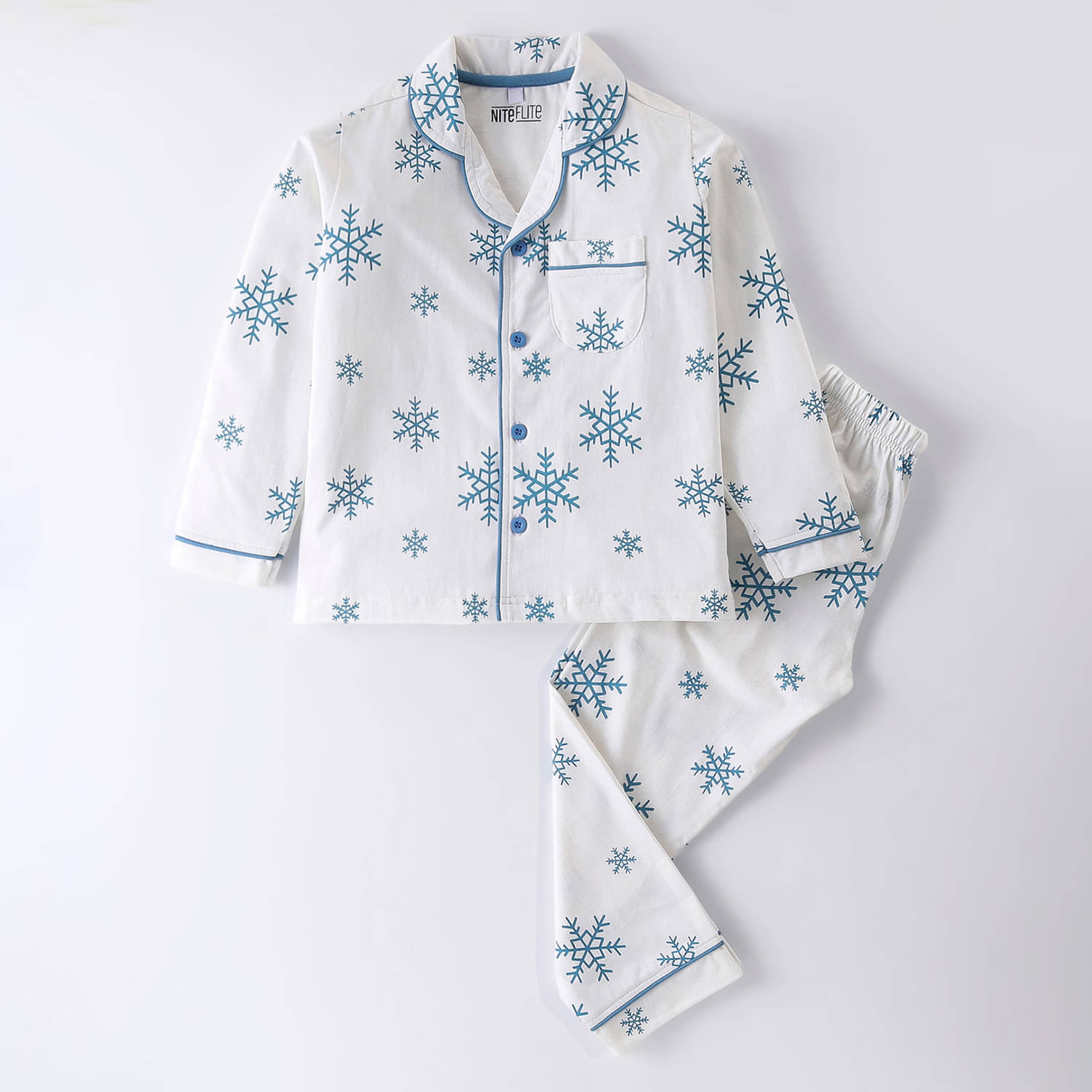 Nite Flite Pack of 1 Boys 100% Cotton Nightsuit Set ( Off White ) Nite Flite Pack of 1 Boys 100% Cotton Nightsuit Set ( Off White )