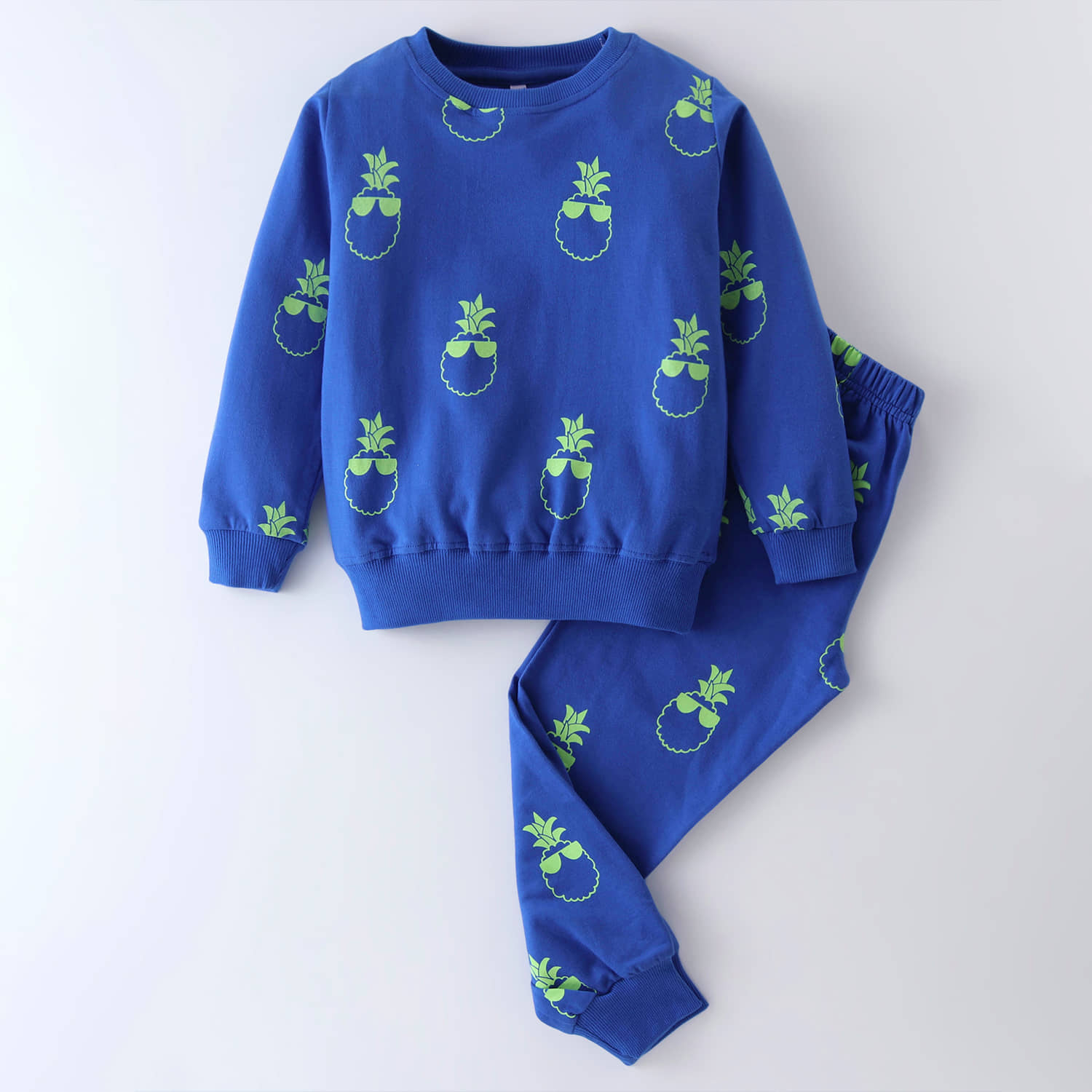 Nite Flite Pack of 1 Boys 100% Cotton Nightsuit Set ( Blue ) - Nightwear & Loungewear | Buy online on ZillyBuy