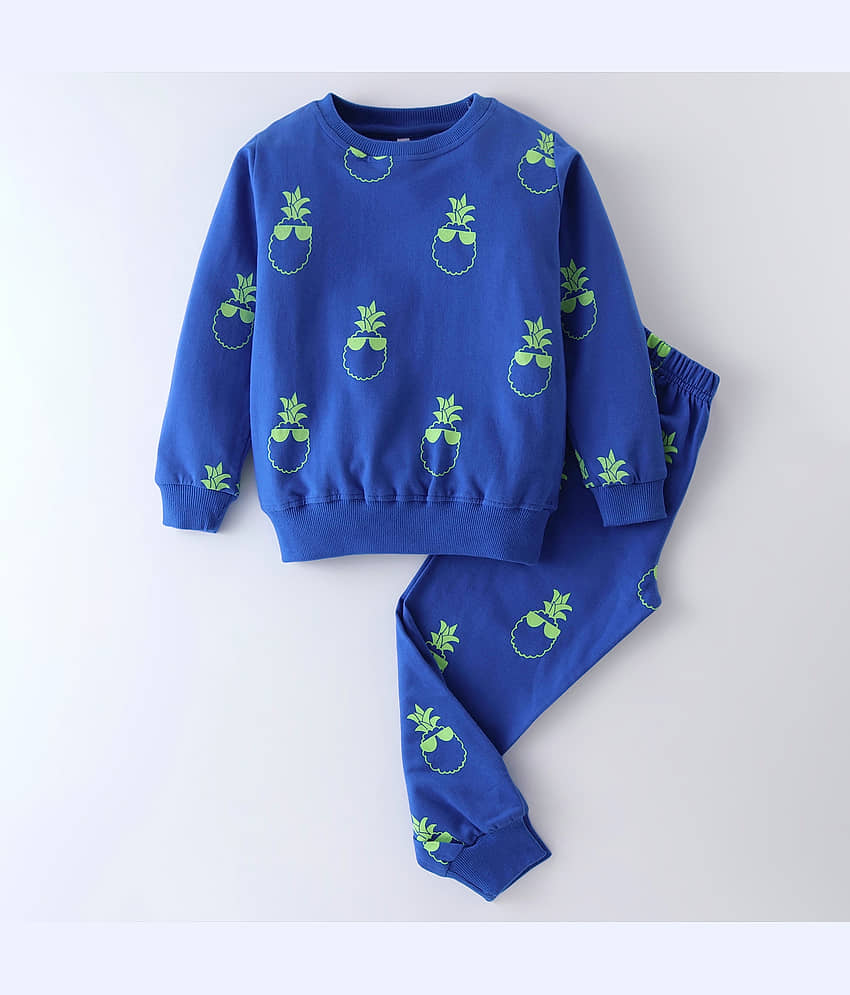 Nite Flite Pack of 1 Boys 100% Cotton Nightsuit Set ( Blue ) - Nightwear & Loungewear | Buy online on ZillyBuy
