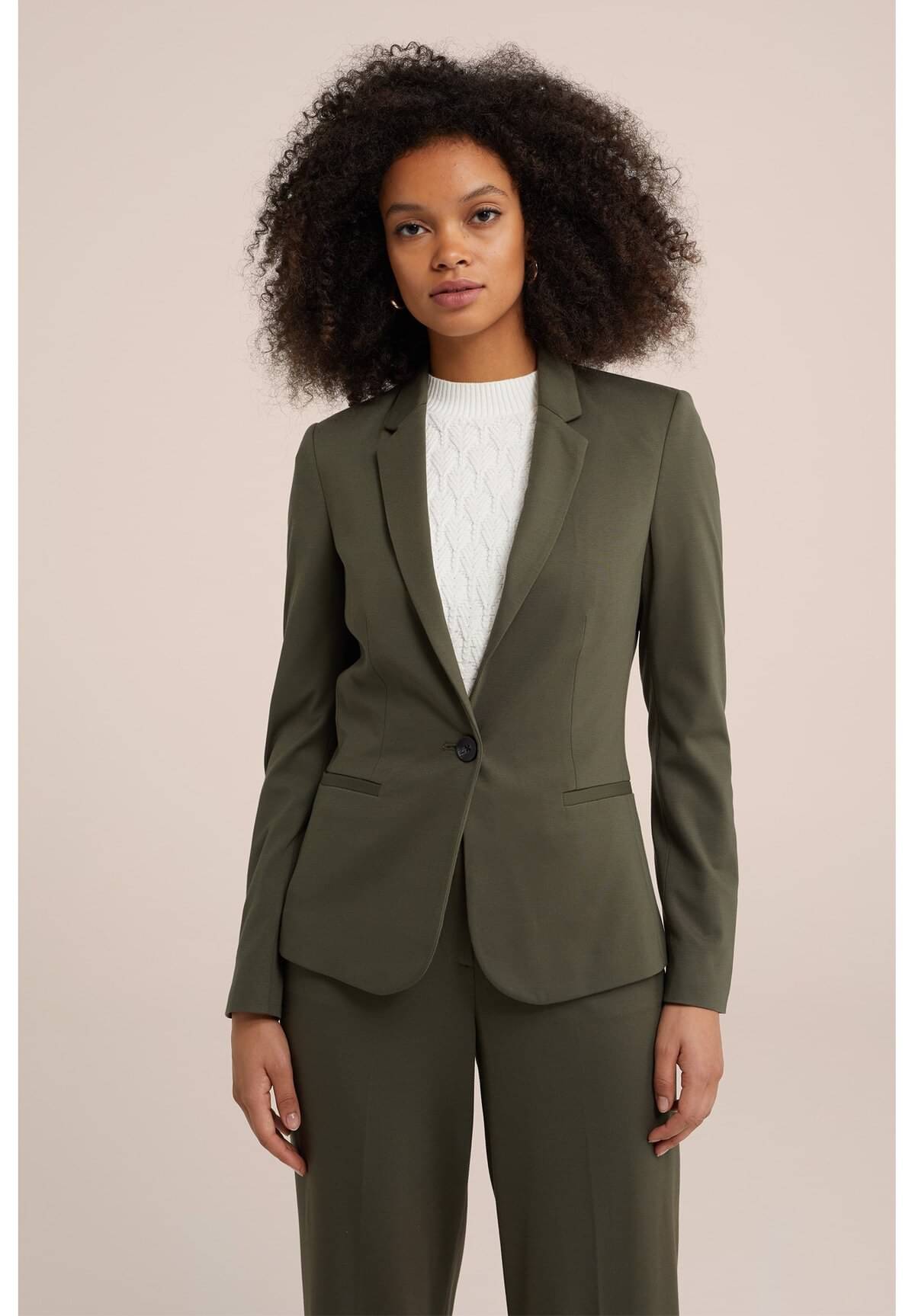 PLUS PARADISE - Cotton Blend Green Blazers PLUS PARADISE - Cotton Blend Green Blazers