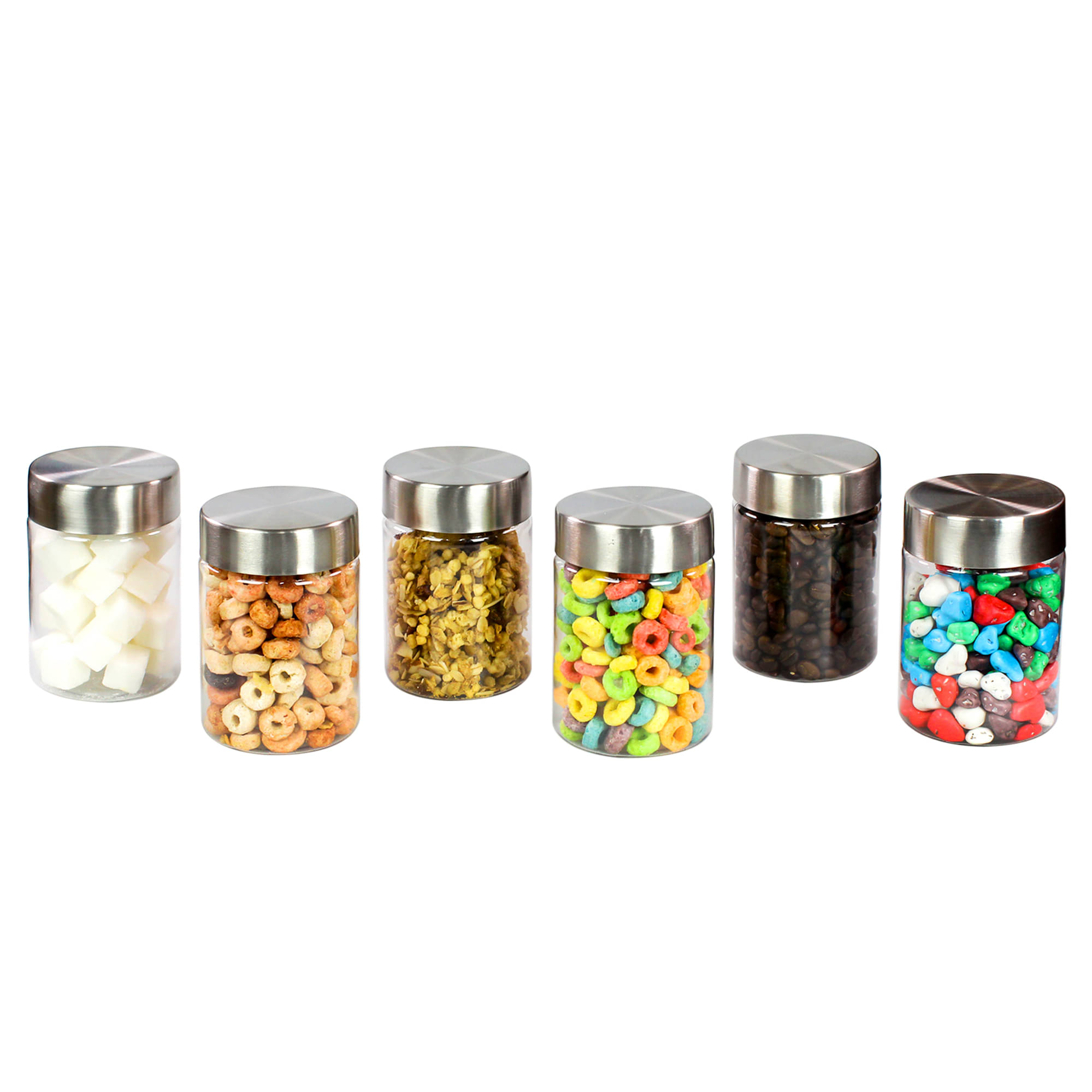     			PearlPet PlusJar-6Pcs-300ml Plastic Transparent Multi-Purpose Container ( Set of 6 )