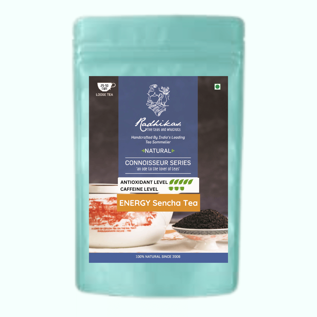 RADHIKAS FINE TEAS AND WHATNOTS 50 gm Sencha Green Tea ( Loose Leaf ) RADHIKAS FINE TEAS AND WHATNOTS 50 gm Sencha Green Tea ( Loose Leaf )