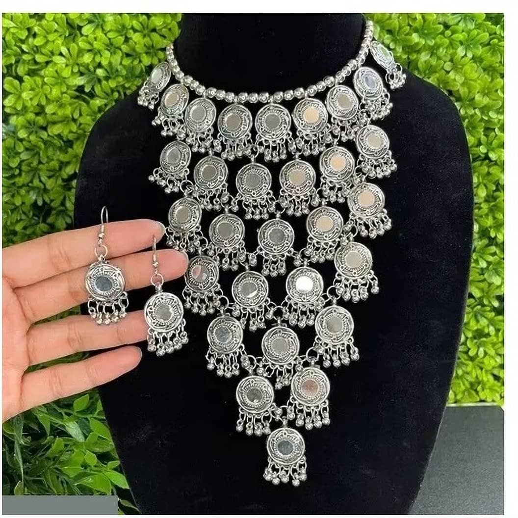 Samridhi DC Silver Alloy Necklace Set ( Pack of 1 )