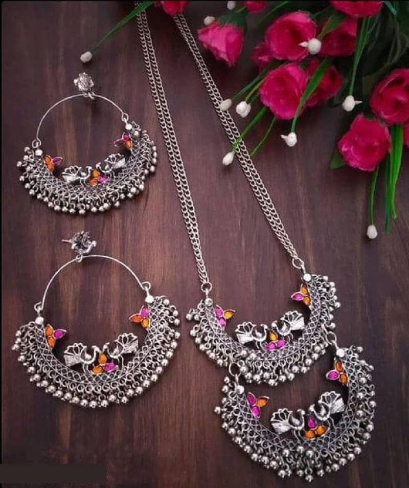 Samridhi DC Silver Alloy Necklace Set ( Pack of 1 )