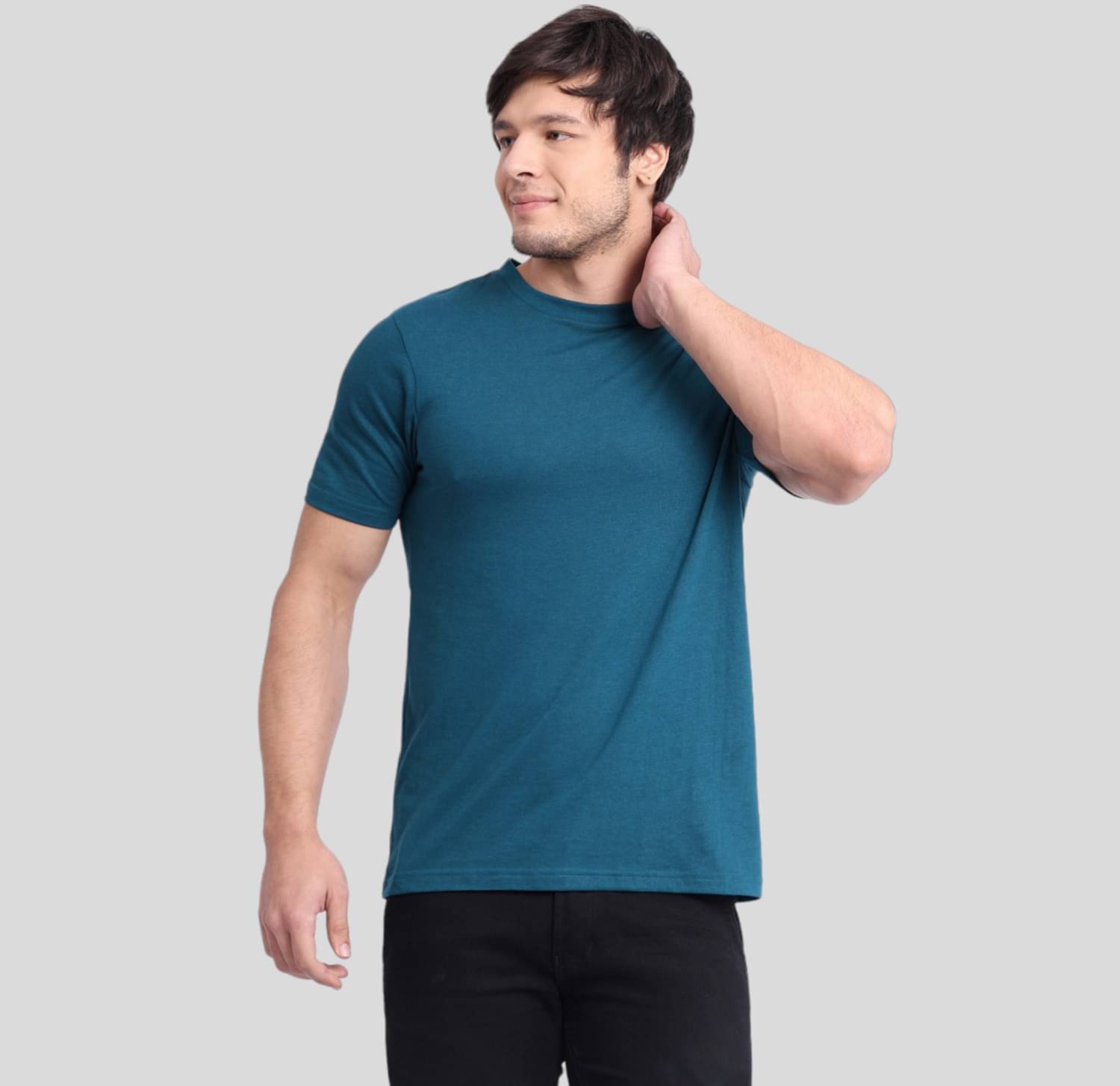    			Betrost Pack of 1 Cotton Regular Fit Men's T-Shirt ( Teal Blue )