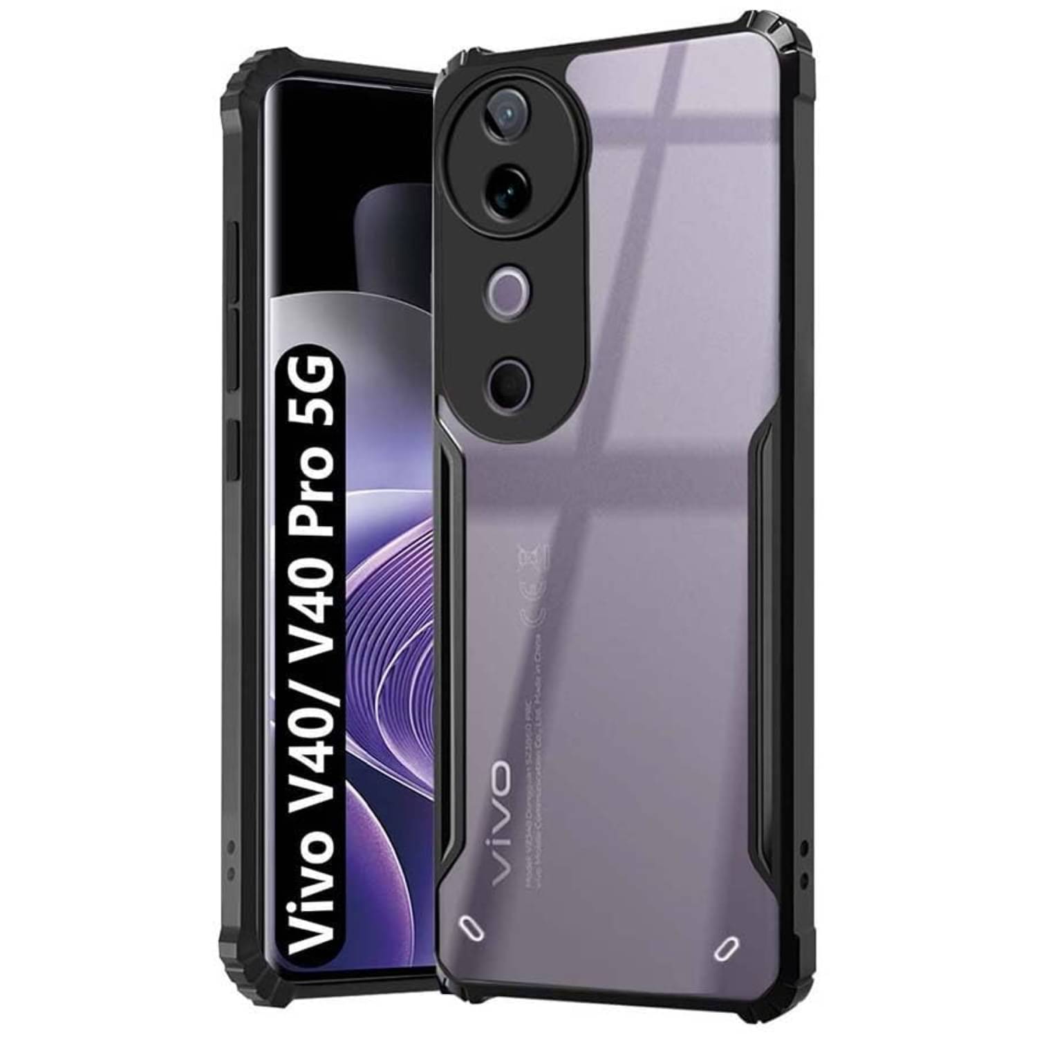 Case Vault Covers Shock Proof Case Compatible For Polycarbonate Vivo V40 Pro 5G ( ) Case Vault Covers Shock Proof Case Compatible For Polycarbonate Vivo V40 Pro 5G ( )