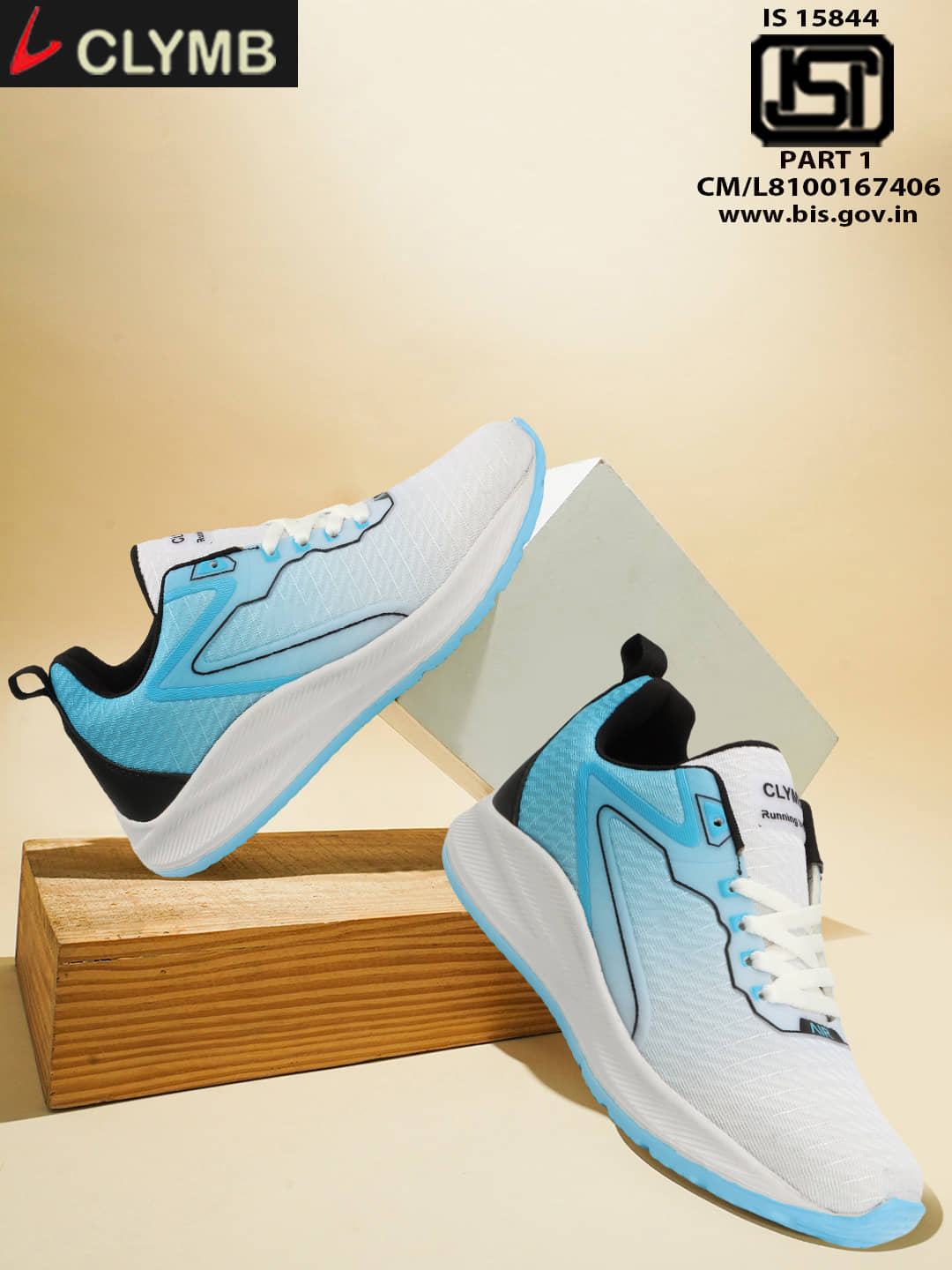 Clymb Navy Blue Men's Sports Running Shoes - Sports Shoes | Buy online on ZillyBuy