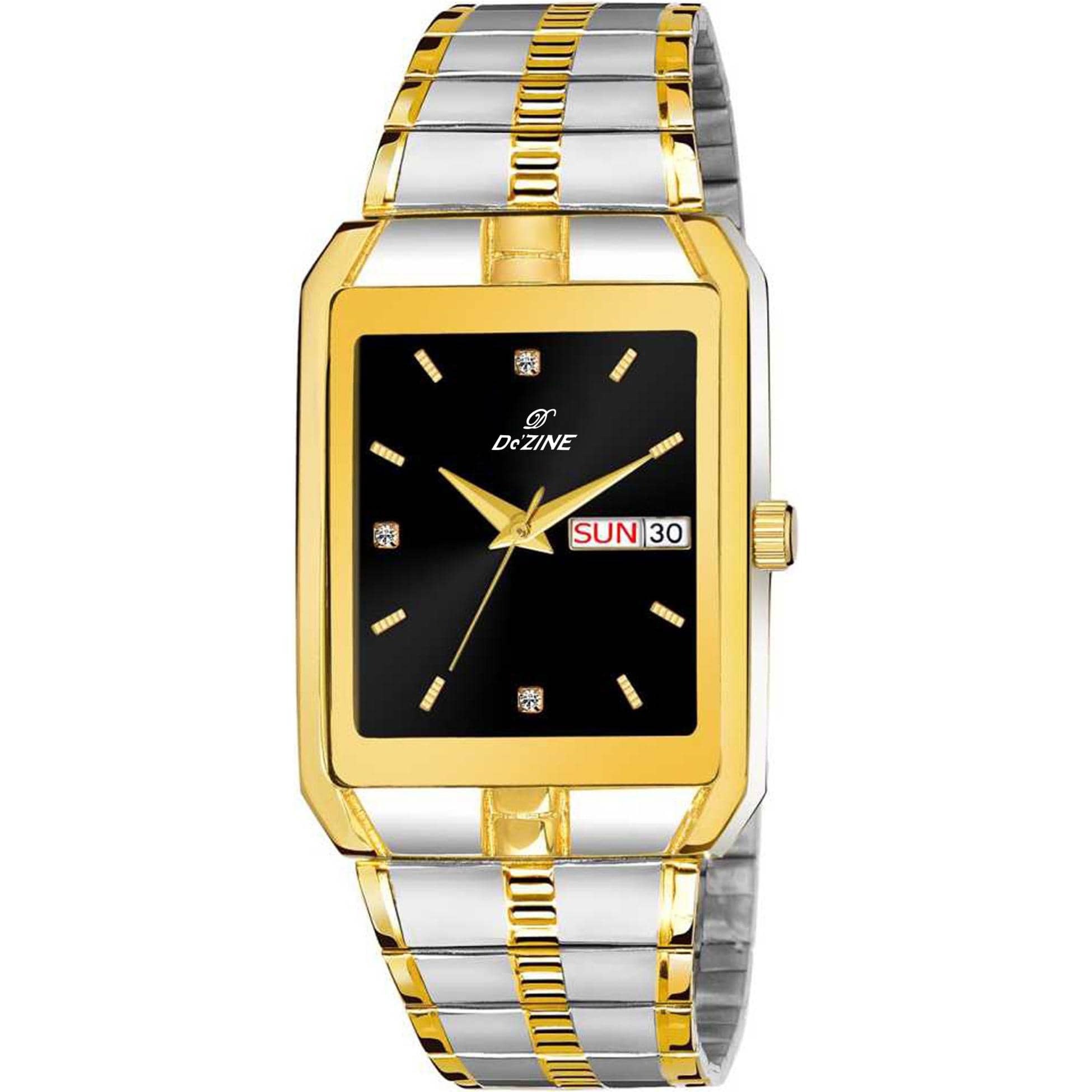 Dezine Gold Metal Analog Men's Watch