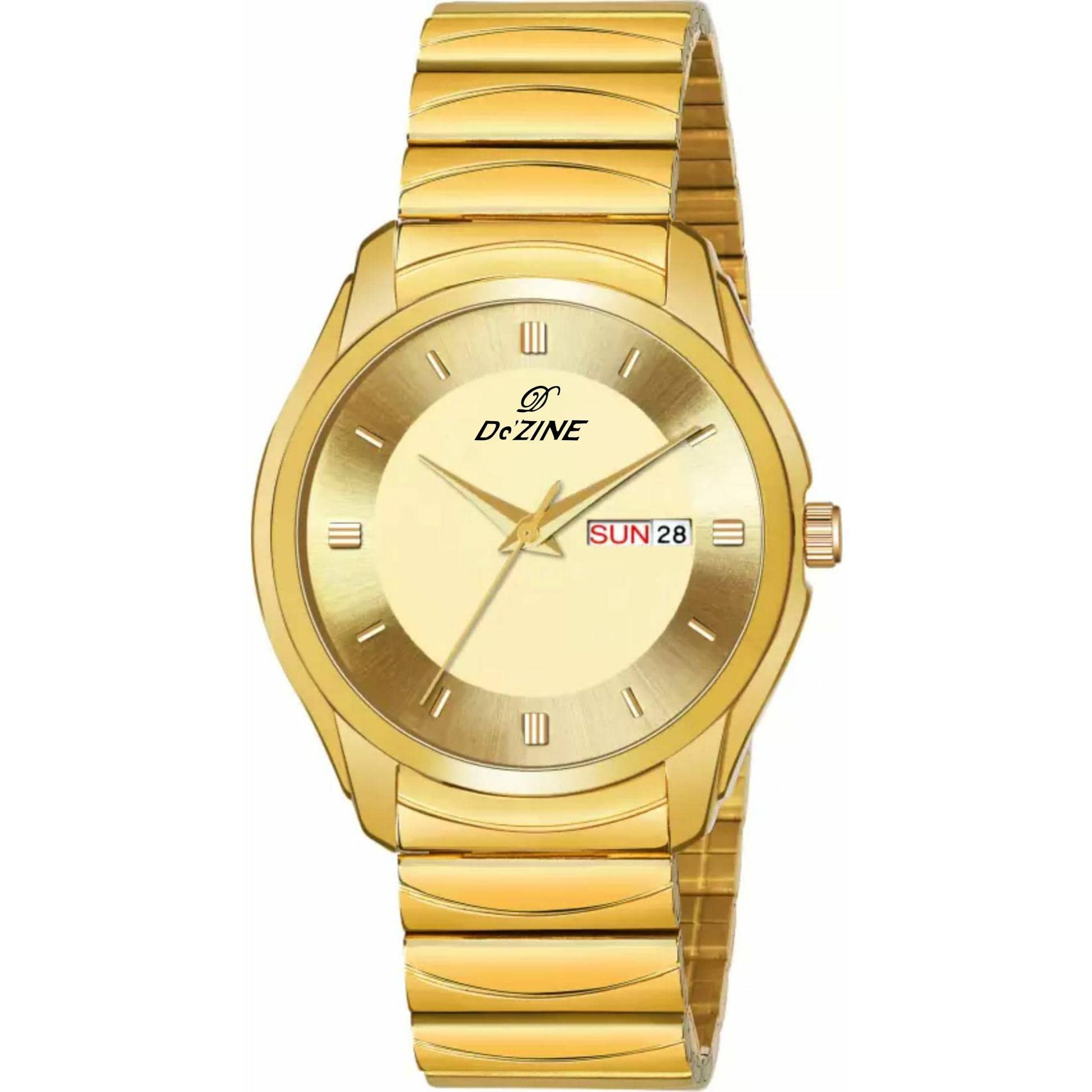 Dezine Gold Metal Analog Men's Watch