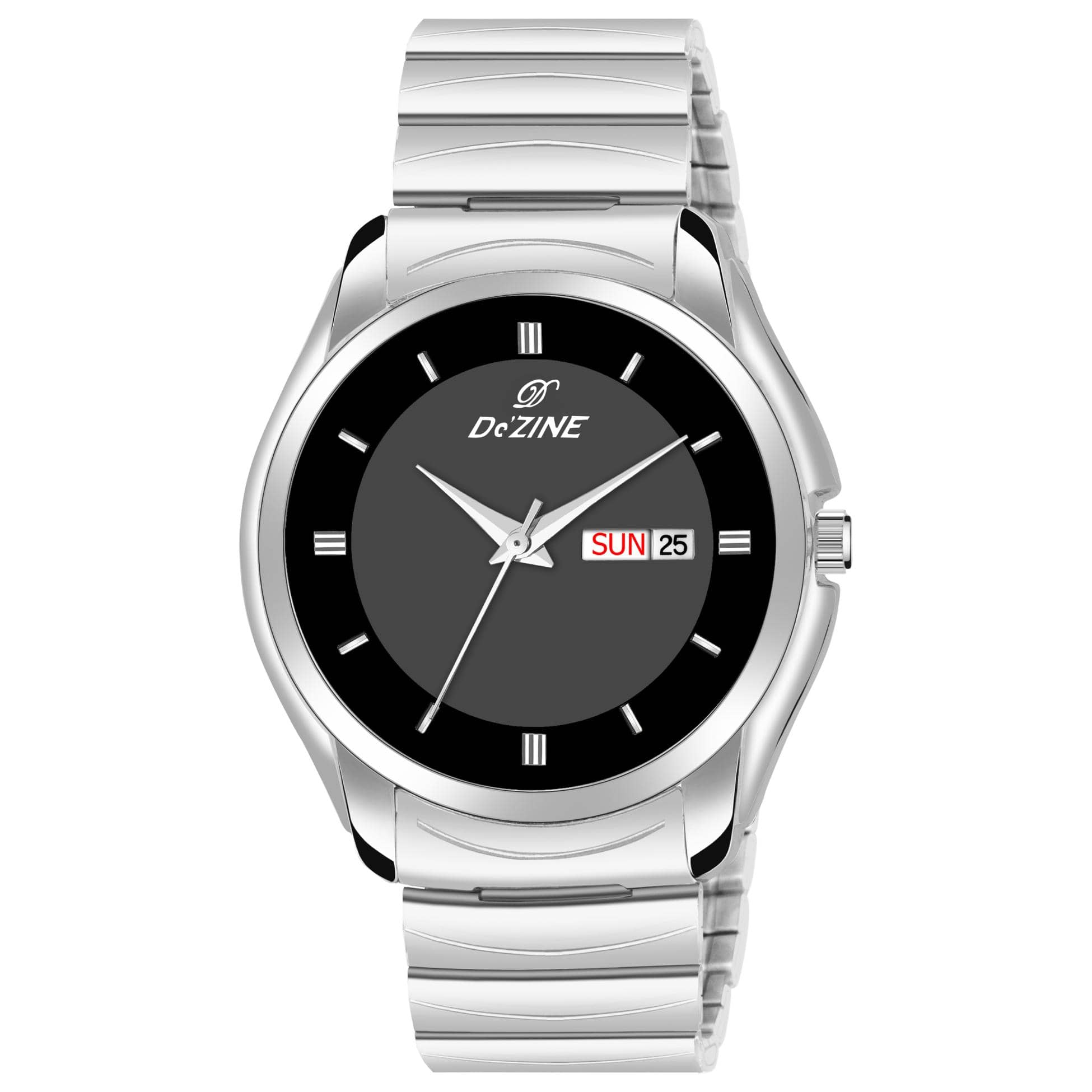 Dezine Silver Stainless Steel Analog Men's Watch