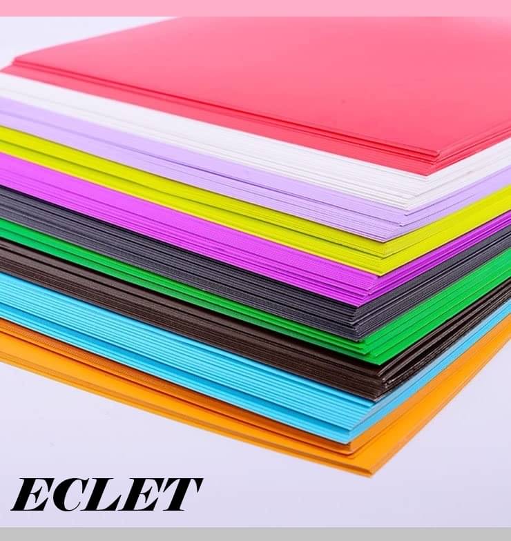     			ECLET A4 100 Coloured Sheets (10 Sheets each color)Copy Printing /Art and Craft Paper Double Sided Coloured Origami Folding DIY Craft Smooth Finish use in Home, School, Office Stationery Children's Day Gift, Birthday Gift, Party Favors,christmas decor etc