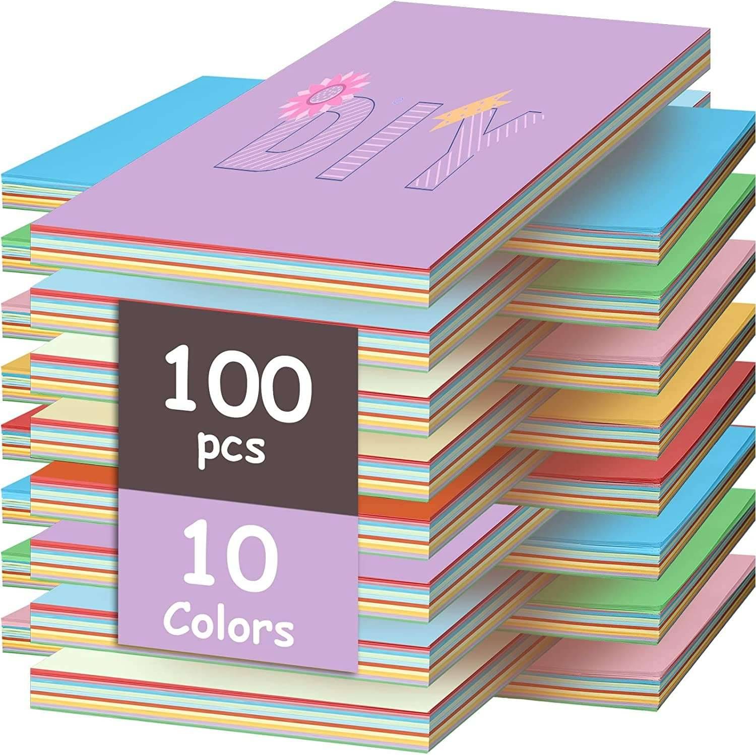     			Freedy A4 100 Coloured Sheets (10 Sheets each color) Copy Printing/Art and Craft Paper Double Sided ColouredOffice Stationery Children's Day Gift, Birthday Gift, Party Favors,christmas decor etc