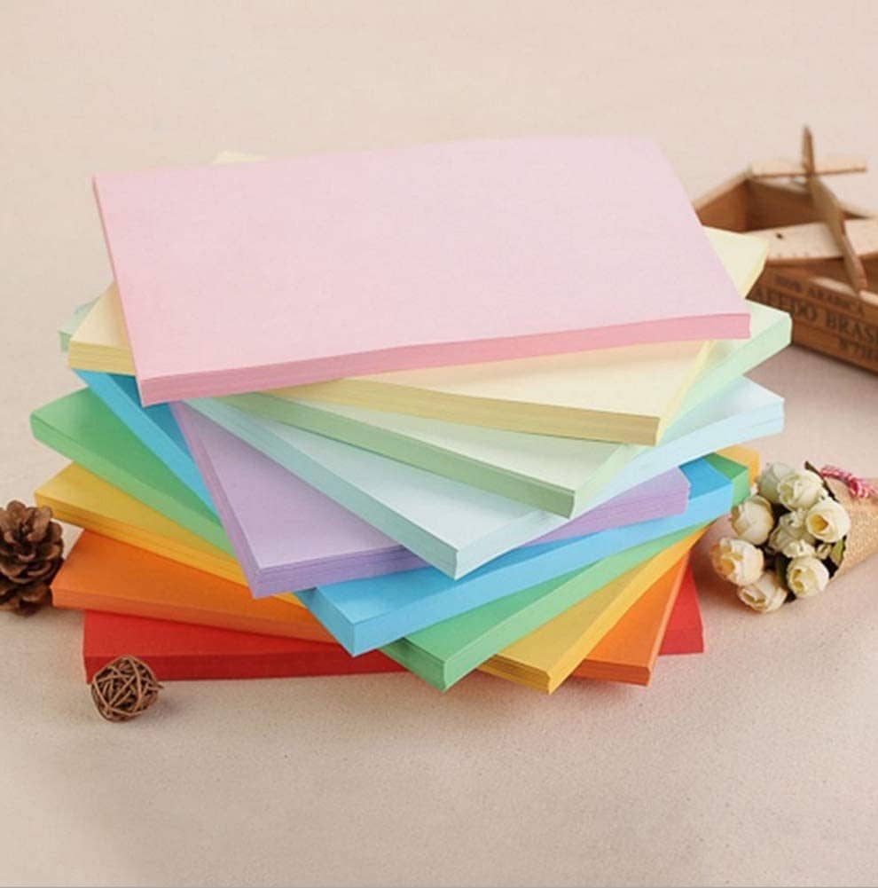 Freedy A4 100 Coloured Sheets (10 Sheets each color) Copy Printing/Art and Craft Paper Double Sided ColouredOffice Stationery Children's Day Gift, Birthday Gift, Party Favors,christmas decor etc
