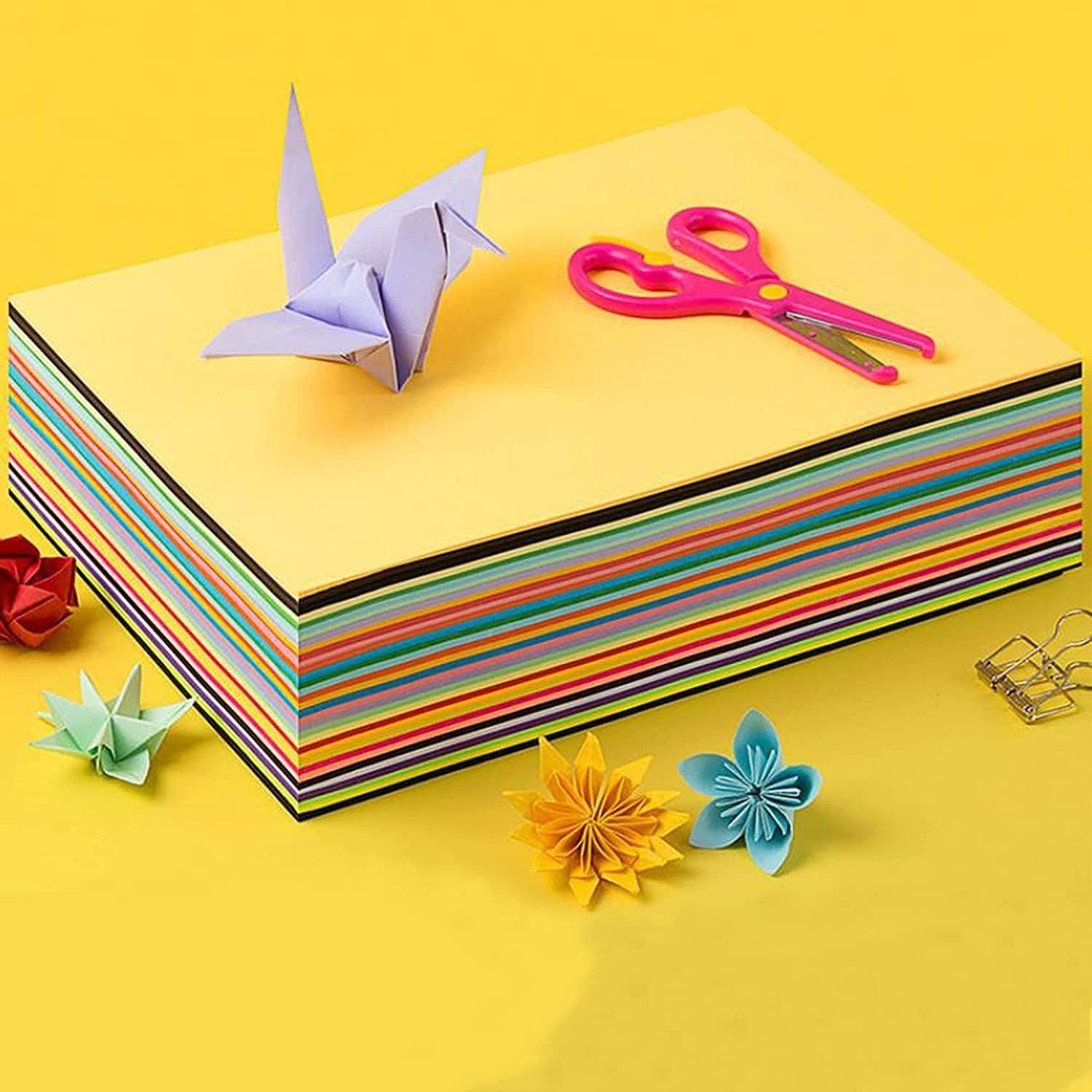 Freedy A4 100 Coloured Sheets (10 Sheets each color) Copy Printing/Art and Craft Paper Double Sided ColouredOffice Stationery Children's Day Gift, Birthday Gift, Party Favors,christmas decor et