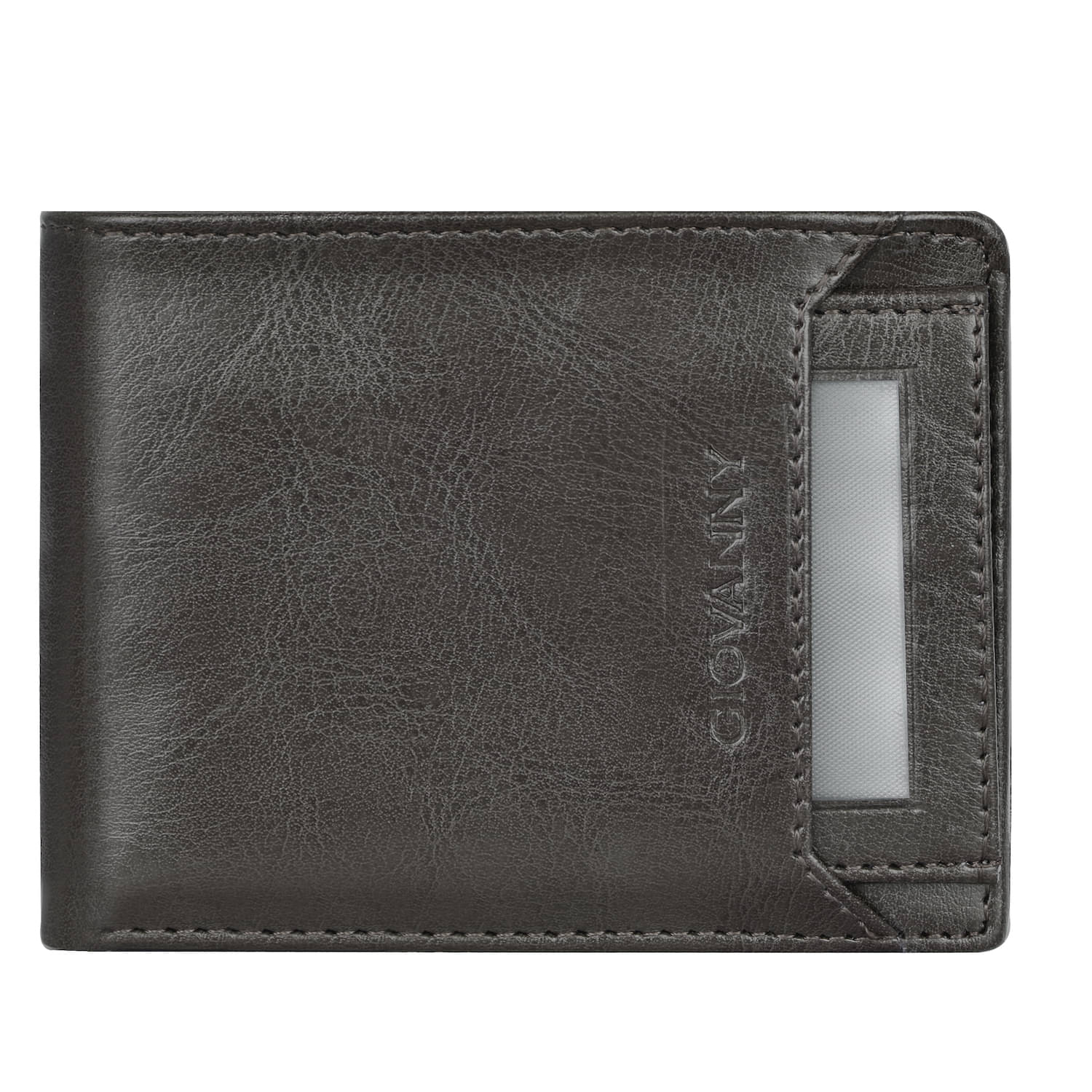     			GIOVANNY Gray Faux Leather Men's Regular Wallet ( Pack of 1 )