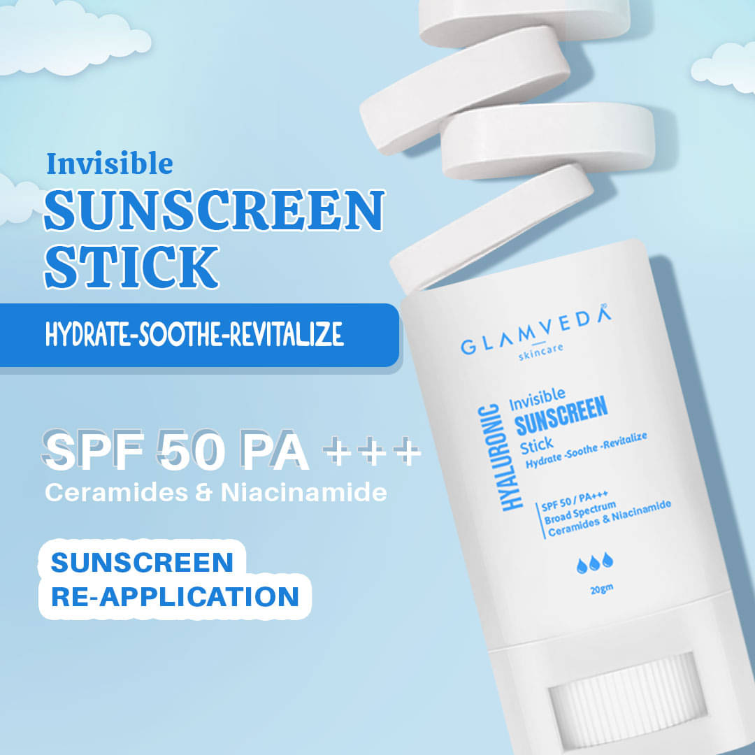 Glamveda Sunscreen Stick SPF 50 +++ with Ceramides & Niacinamide for all Skin Type, 20 gm ( Pack of 1 ) Glamveda Sunscreen Stick SPF 50 +++ with Ceramides & Niacinamide for all Skin Type, 20 gm ( Pack of 1 )