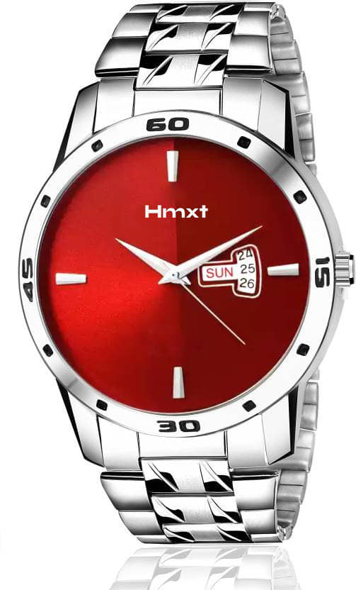 HMXT Silver Stainless Steel Analog Men's Watch