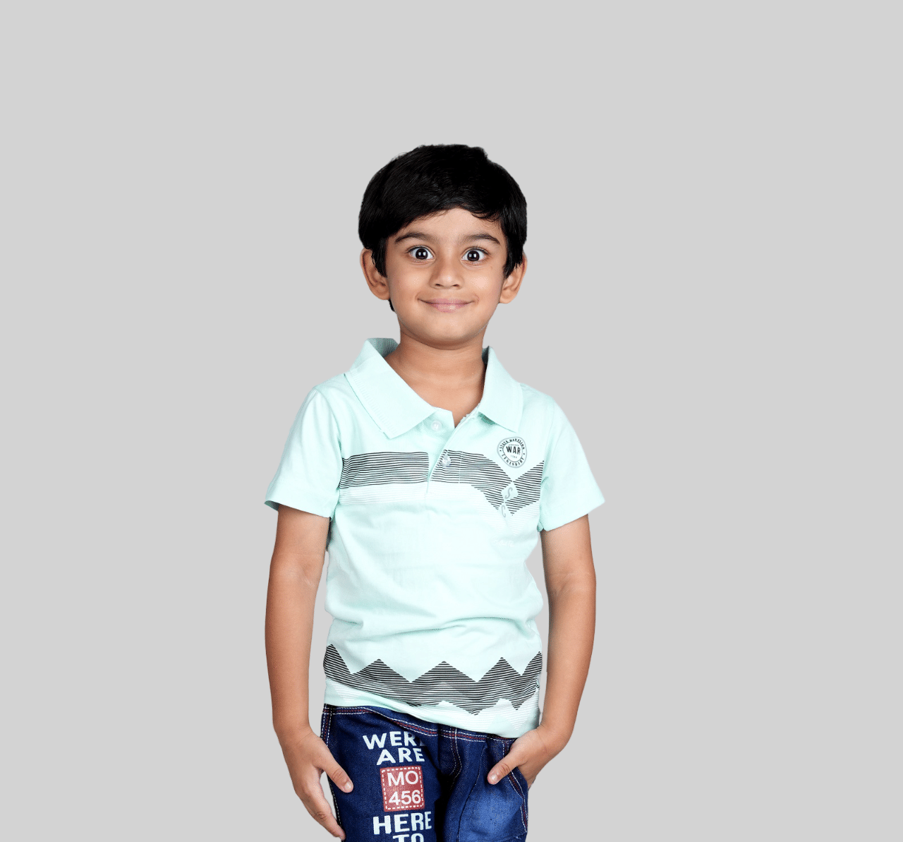     			Kidzee Kingdom Pack of 1 Boys Cotton T-Shirt ( Light Blue )