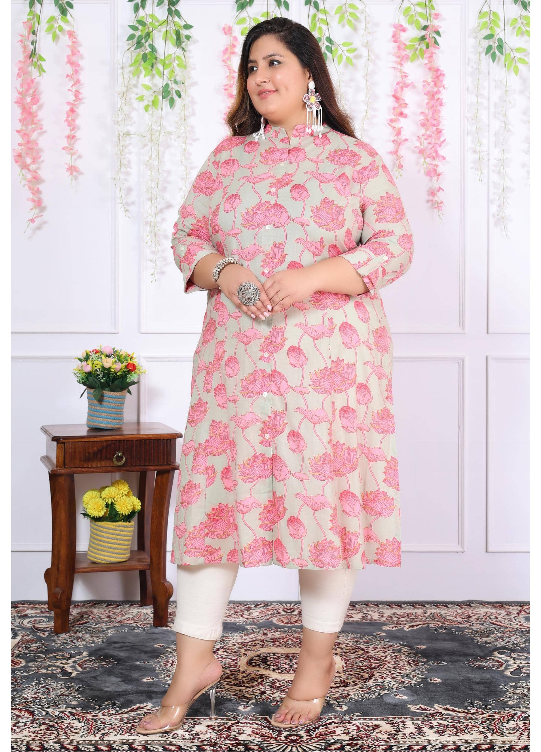 Label Flavia Women Cotton Printed A-line Kurti ( Multicolor ) - Kurtis, Tunics | Buy online on ZillyBuy