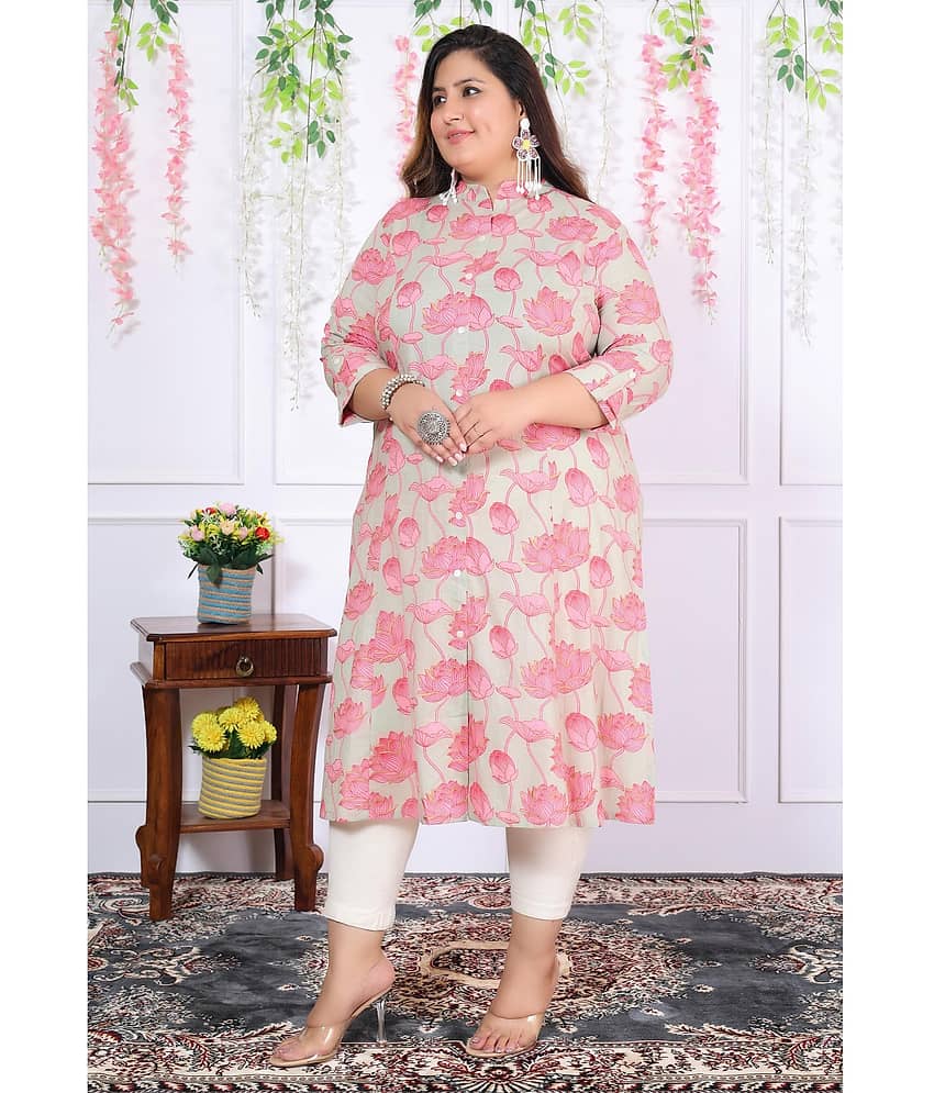 Label Flavia Women Cotton Printed A-line Kurti ( Multicolor ) - Kurtis, Tunics | Buy online on ZillyBuy